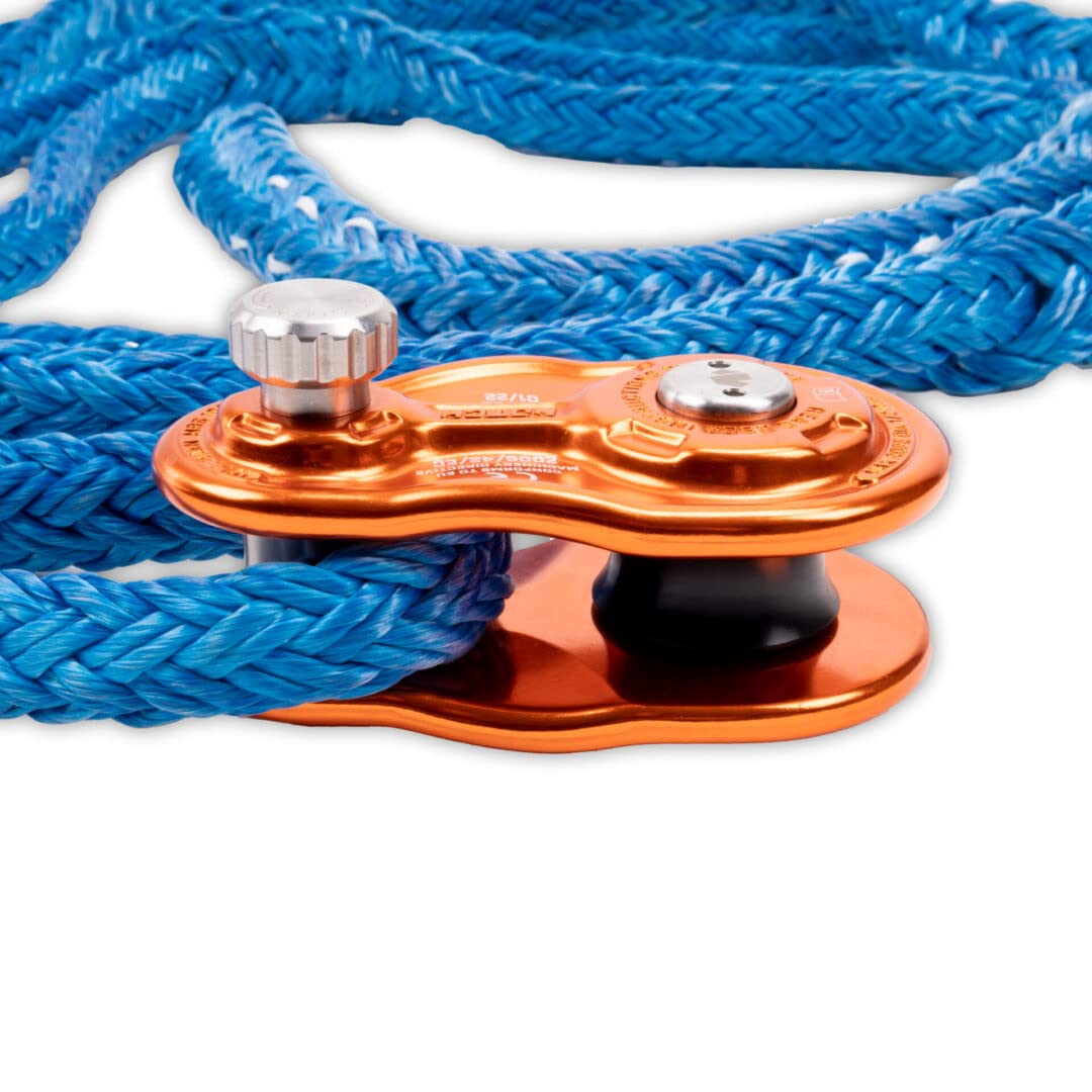 RnA - Swamp Ape Chain Sling Combo - Arborist Rigging Equipment Built to Speed Up Heavy Tree Work - 1/2 Inch x 8 Foot Rope with 7 Pockets and Notch Block