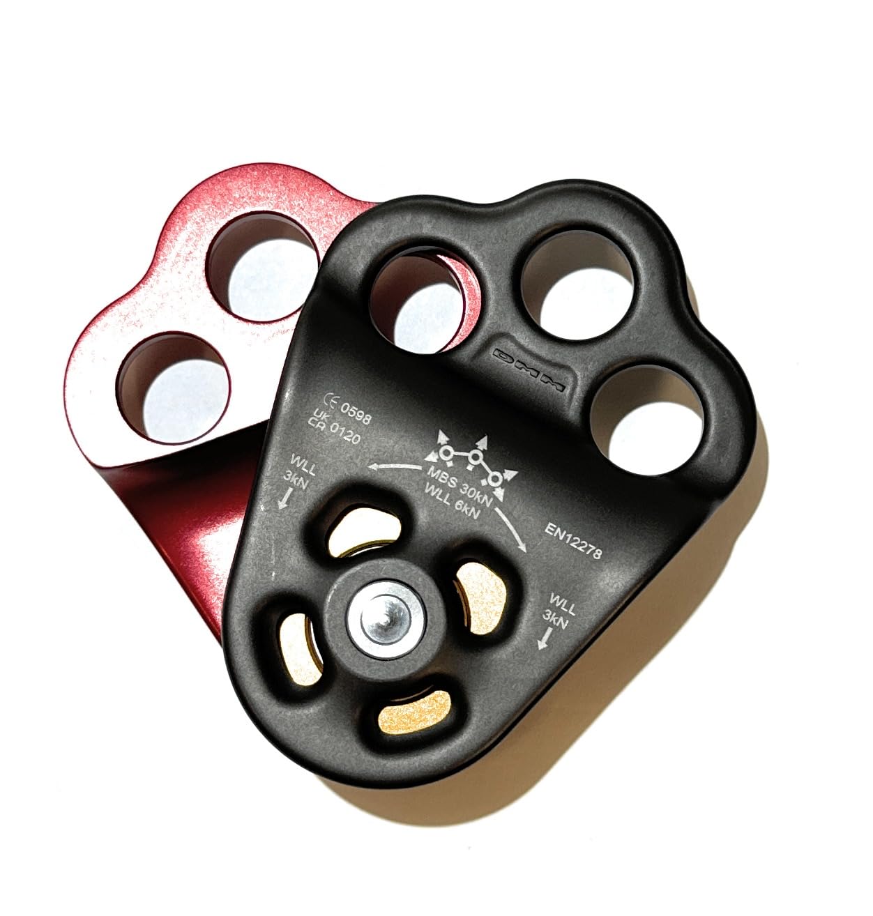 DMM Triple Attachment Pulley 2 RED PUL700RD