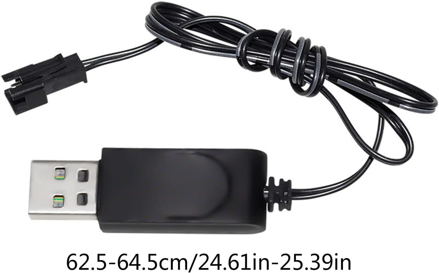 BAIMOQI SM-2P 3.7V 500mAh USB Charger Cable with Connector Plug Lithium Battery USB Charging Cable Output for Remote