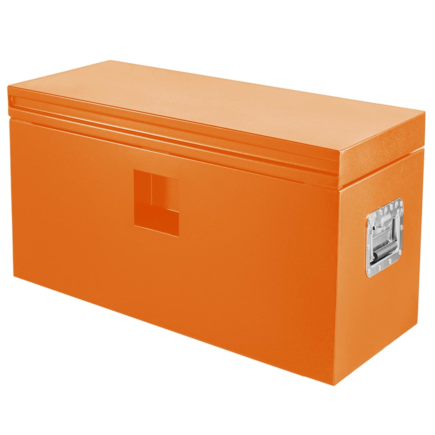 Garvee Black Steel Truck Bed Tool Box, Trailer Tongue Box, Truck Storage Organizer Tool Chest For Truck Bed, RV, Trailer (48"x 15.5"x 15.5" - Orange)
