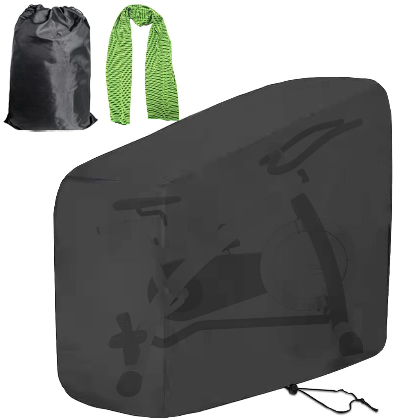 Exercise Bike Covers Outdoor And Indoor,Spin Gym Fitness Training Upright Cycling Stationary Bike Cover Outdoor Storage Waterproof