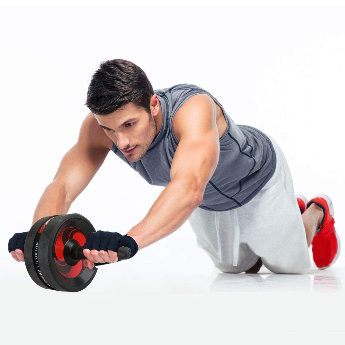 Abdominal Roller AB Roller Wheel Muscle Trainer for Arms Back Belly Central Body Shape Training Fitness Exercise Gym Accessory