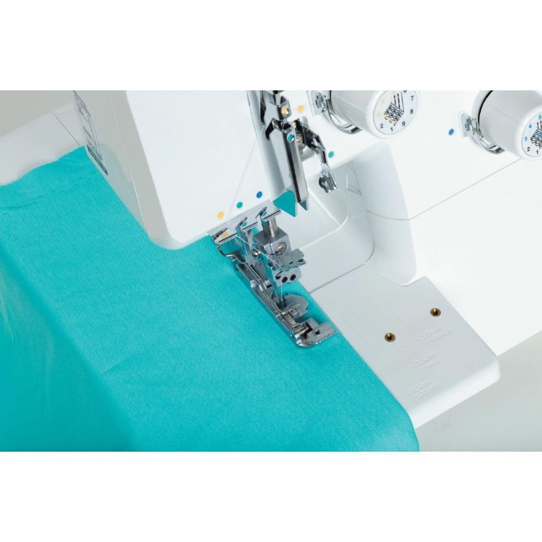 Juki MCS-1600 Cover Stitch and Chain Stitch Sewing Machine with Super Easy Looper Threading, 1,350 Stitches Per Minute, and Differential Feed Adjustment (White)