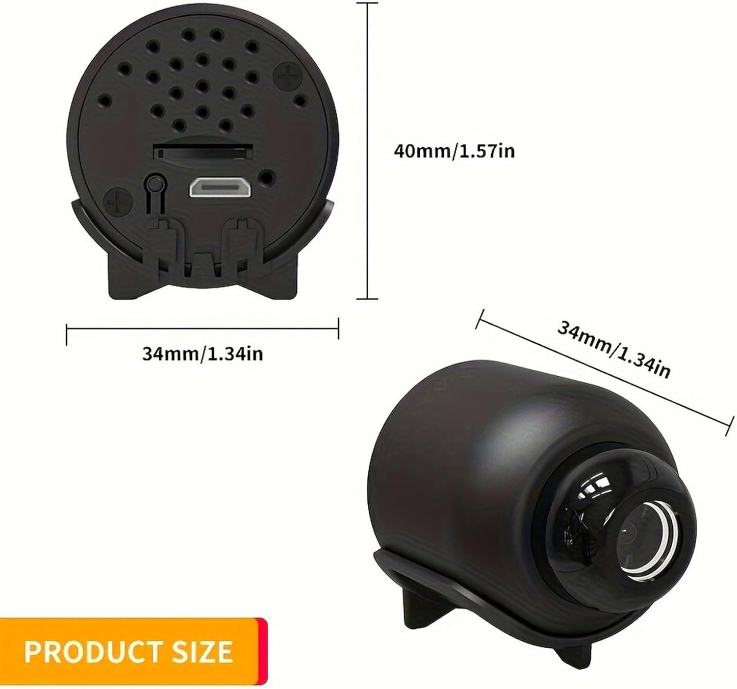 senri Wireless Camera Hidden Cameras, Mini Nanny Cam Smart Home, Small Indoor Outdoor Camera with Remote View