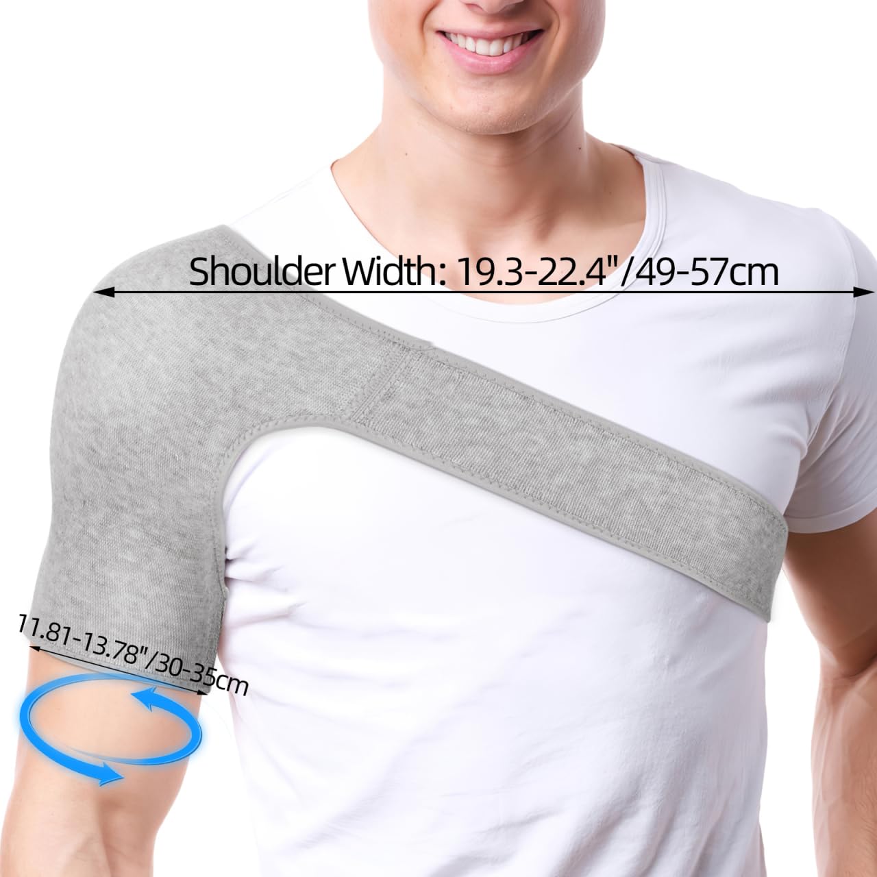 Gadpiparty Shoulder Brace for Women, Shoulder Sleeve for Pain Relief, Support Brace Adjustable Protector Wrap for Indoor Use, Left Belt for Gym, Rotator Cuff Relief, Unisex
