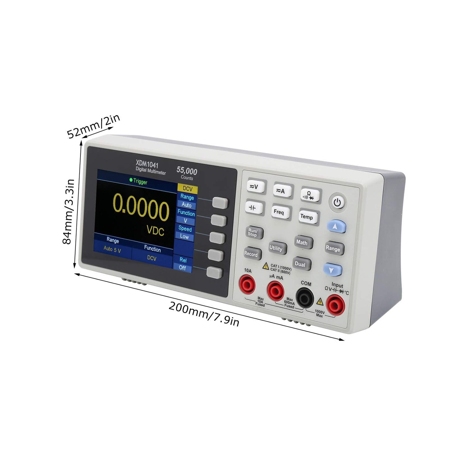LiebeWH Digital Multimeter Mini Desktop True RMS 55000 Counts LCD Display Voltage Current Tester(US Plug)
