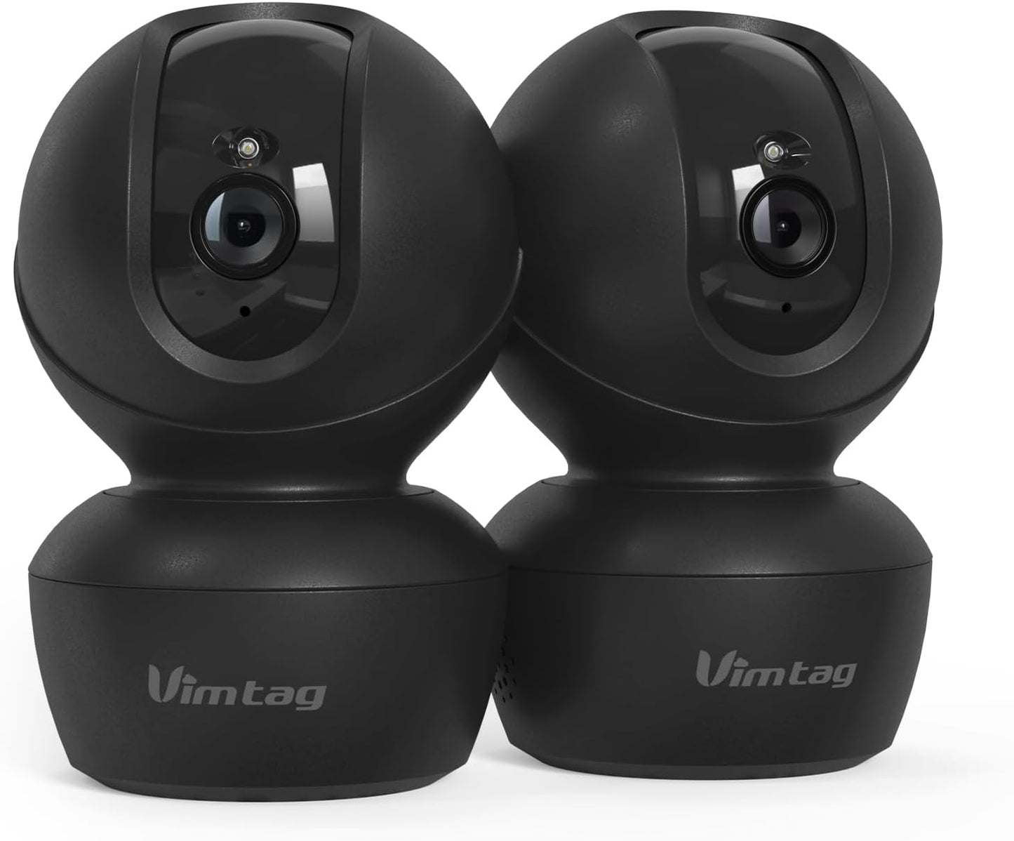 VIMTAG 5G 4MP 2 Pack 360 2-Way Security Camera Indoor, Dog Camera with Speaker Motion Tracking, IR Night Vision, Indoor