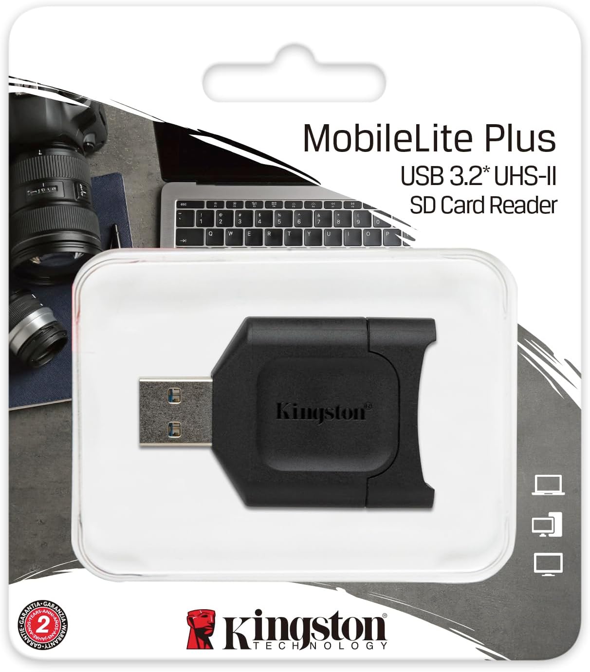 Kingston 3.2 (MLP) MobileLite Plus USB SDHC/SDXC UHS-II Card Reader