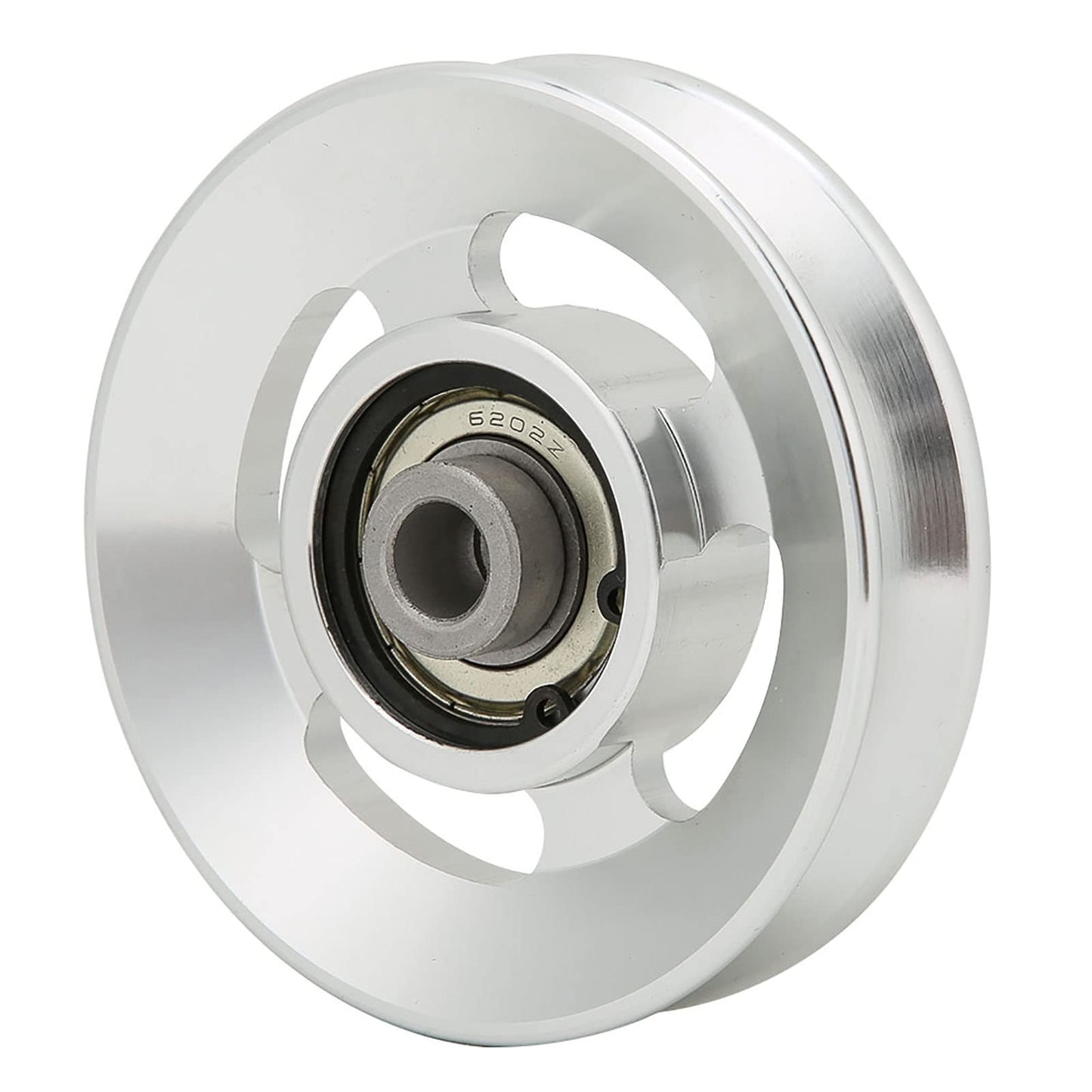 Gym Pulley Wheel for Cable Machine – 114mm Aluminum Alloy Fitness Pulley with Universal Bearing, 90mm Diameter Cable Attachment Compatible with Most Home Gym Systems (USA)