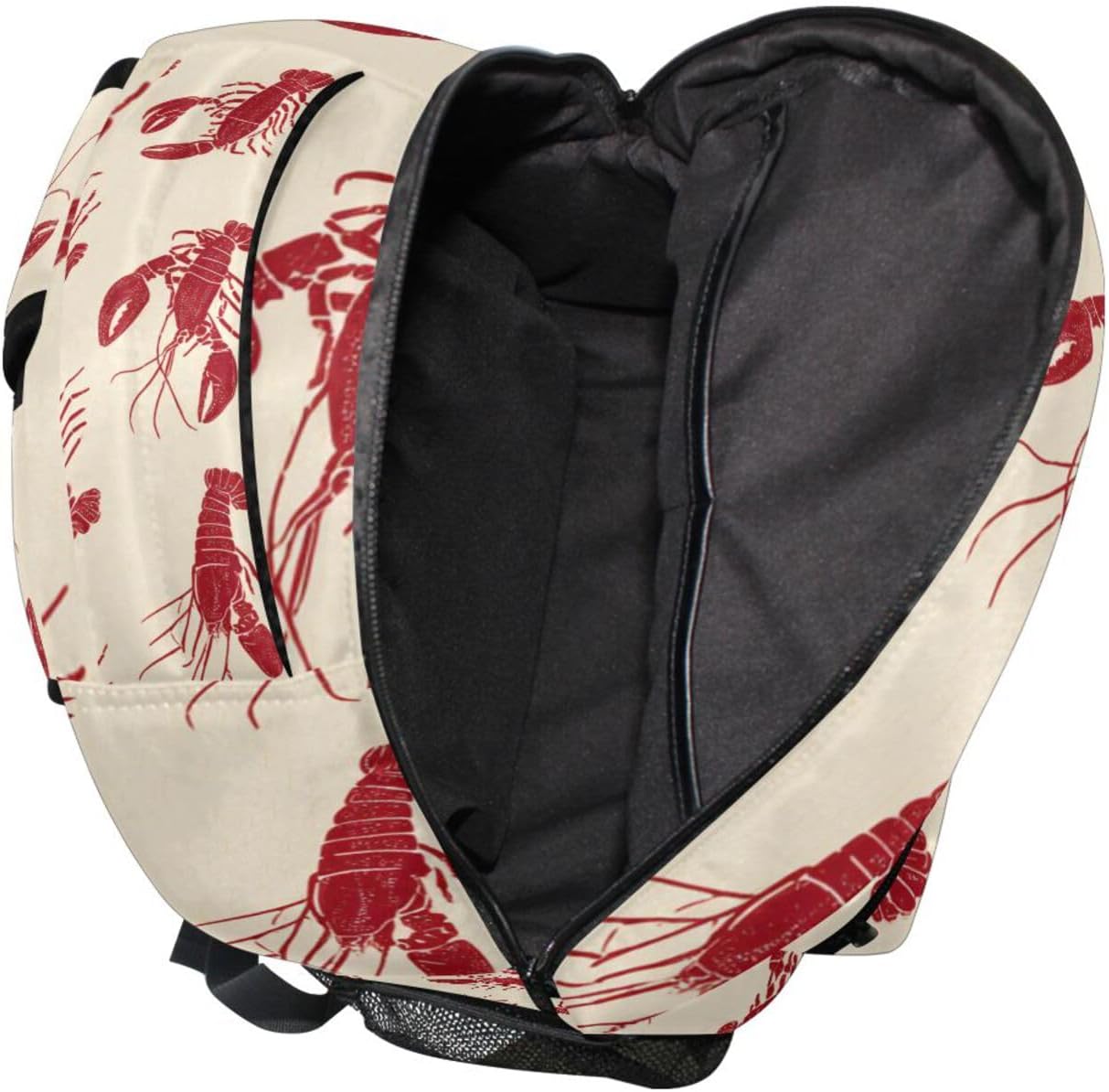 Krafig Backpacks Backpack Daypack Vintage Cute Lobsters Pattern Boys Girls Kids School Bookbag, School Bag Travel