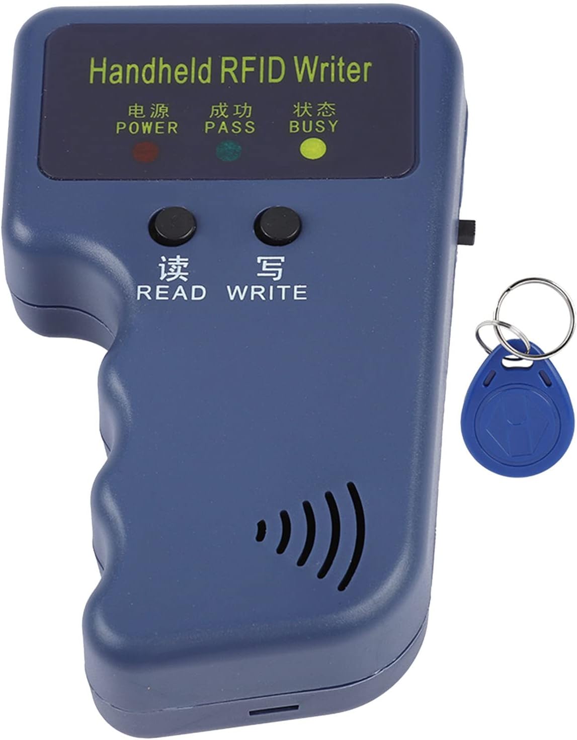 Locadence 125khz EM4100 RFID Reader Writer, Portable Handheld RFID ID Card Copier Reader Writer Duplicator