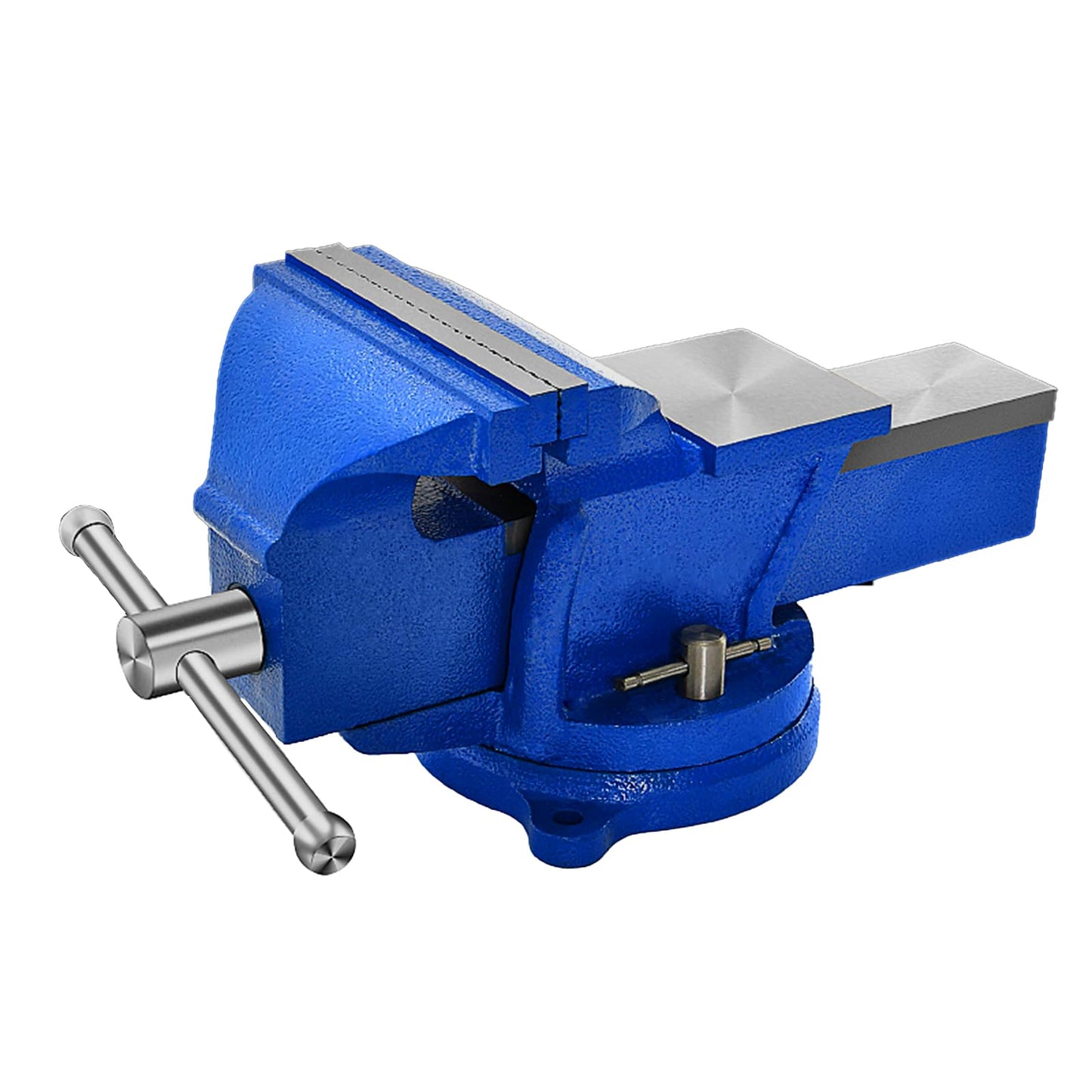 Bench Vise Heavy Duty, Table 6" Vise - Locking Base Clamp Cast Steel 360° Swivel Vice with Anvil, Table Clamp Pipe Lock Pliers Base Desktop for Woodworking Cutting Conduit Drilling, Sanding