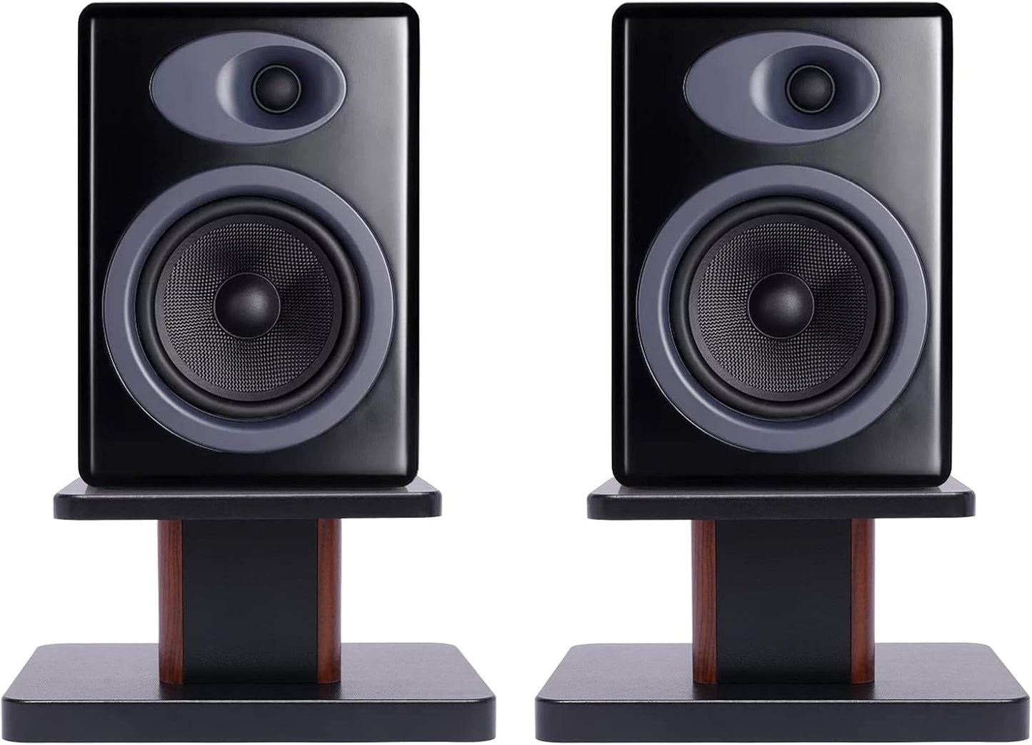 Gdrasuya10 6" 15" Desktop Bookshelf Speaker Stands Pair for Under Studio Speaker Riser Medium&Small Speakers Studio