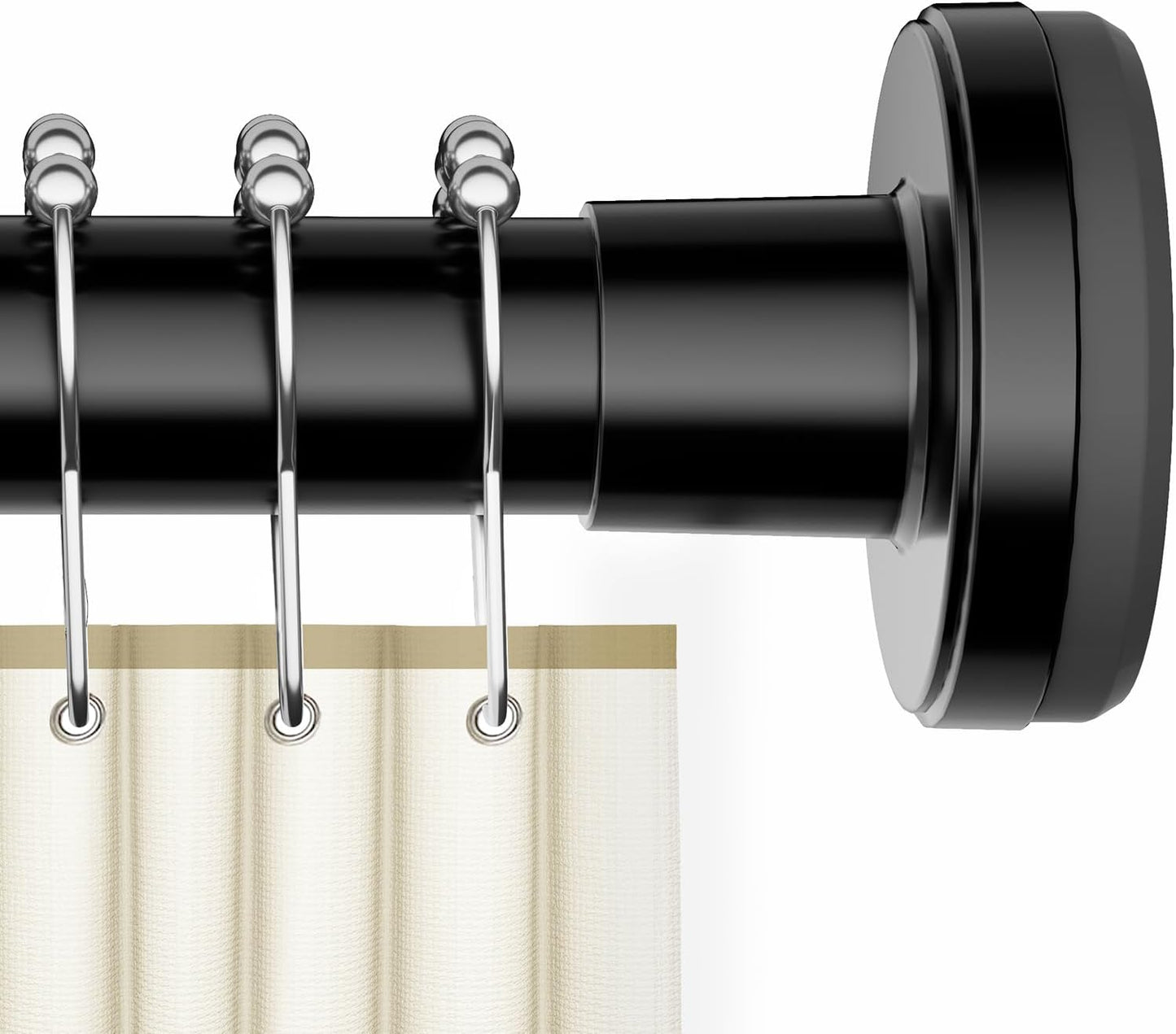 YASONIC Adjustable Shower Curtain Rod - 26 to 84 Inch | Durable & Easy to Install