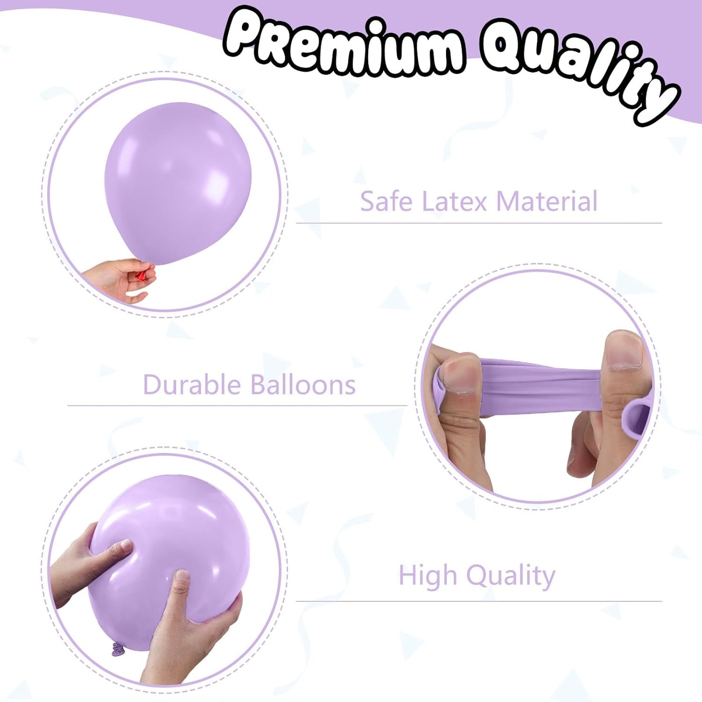 Regine Switzerland 12-Inch Metallic Pink & Purple Balloons - Confetti Design for Birthday & Bridal Showers