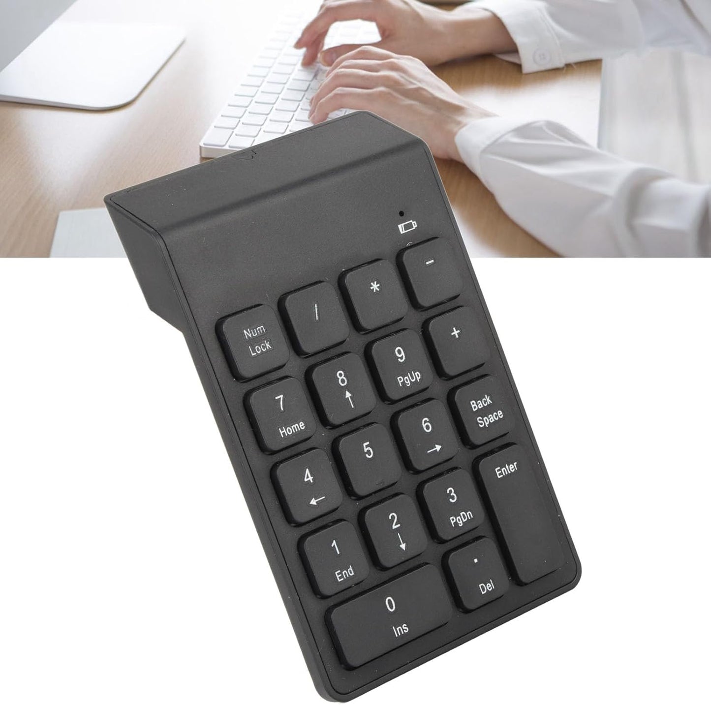 DAUZ 18 Wireless Numeric Keypad, Keys Waterproof Numeric Keypad for Business
