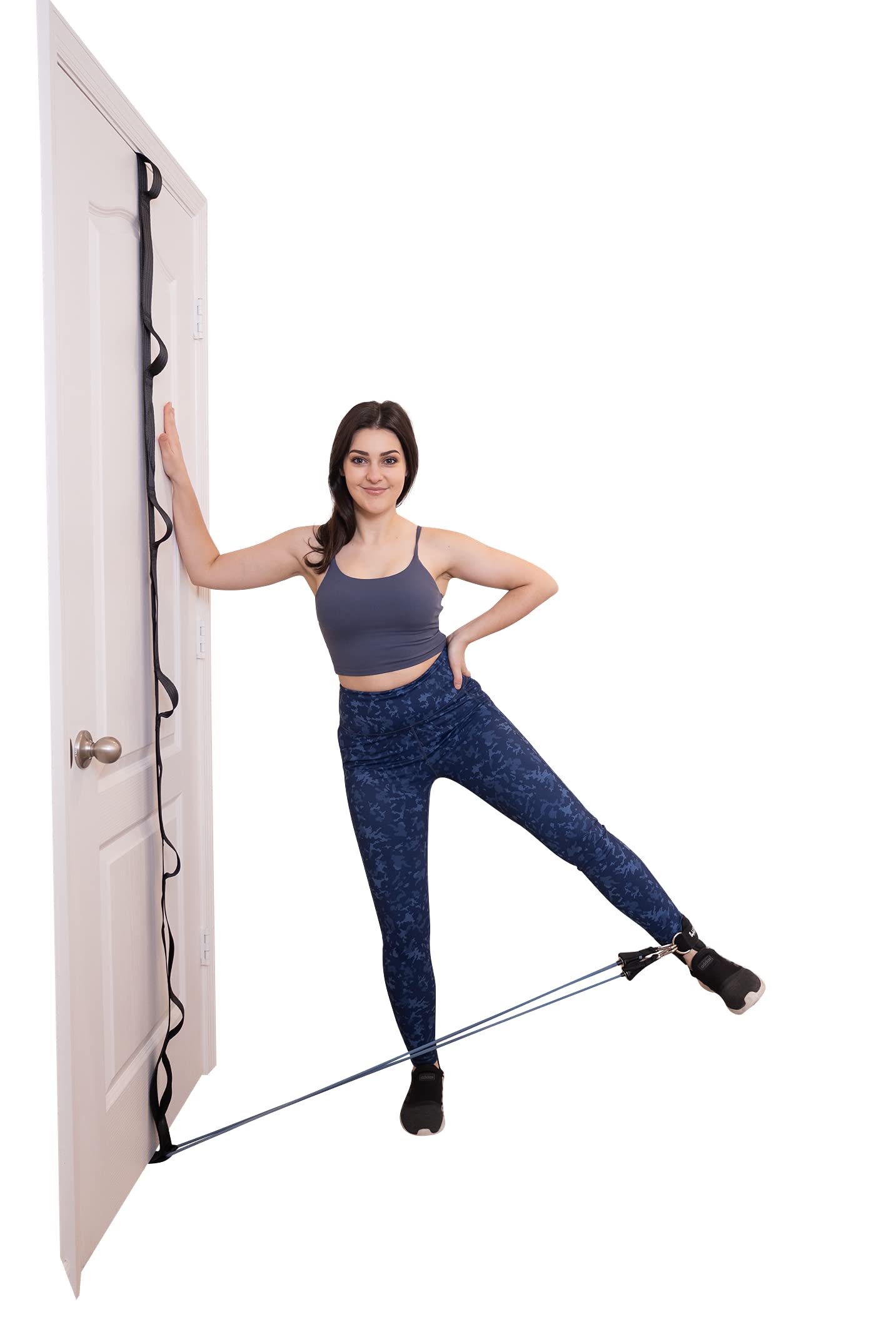 Lumia Wellness Anchor Strap for Resistance Band Exercises, Heavy Duty Door Gym Band,Full Body Multi-Point Home Gym, Portable Workout Equipment, Easy to Instal, No Hardware Necessary