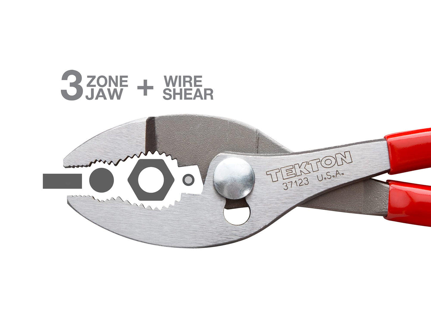 TEKTON Pliers Set, 6-Piece (Groove Joint, Slip Joint, Long Nose, Diagonal Cutting, Lineman's) | PLR99020