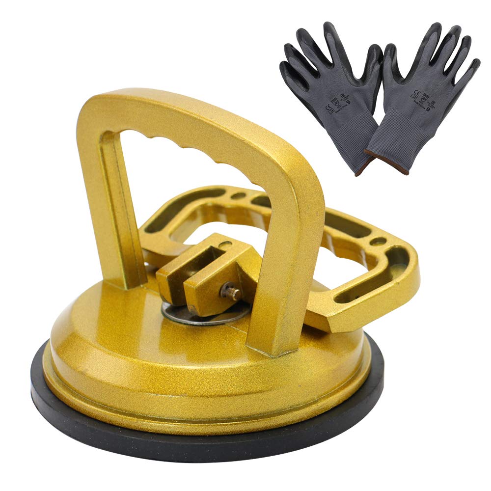 MAKERELE Thickened Aluminum Alloy Vacuum Suction Cup Heavy Duty Glass Lifter Suction Cups for Glass &Granite&Tiles&Mirror Lifting