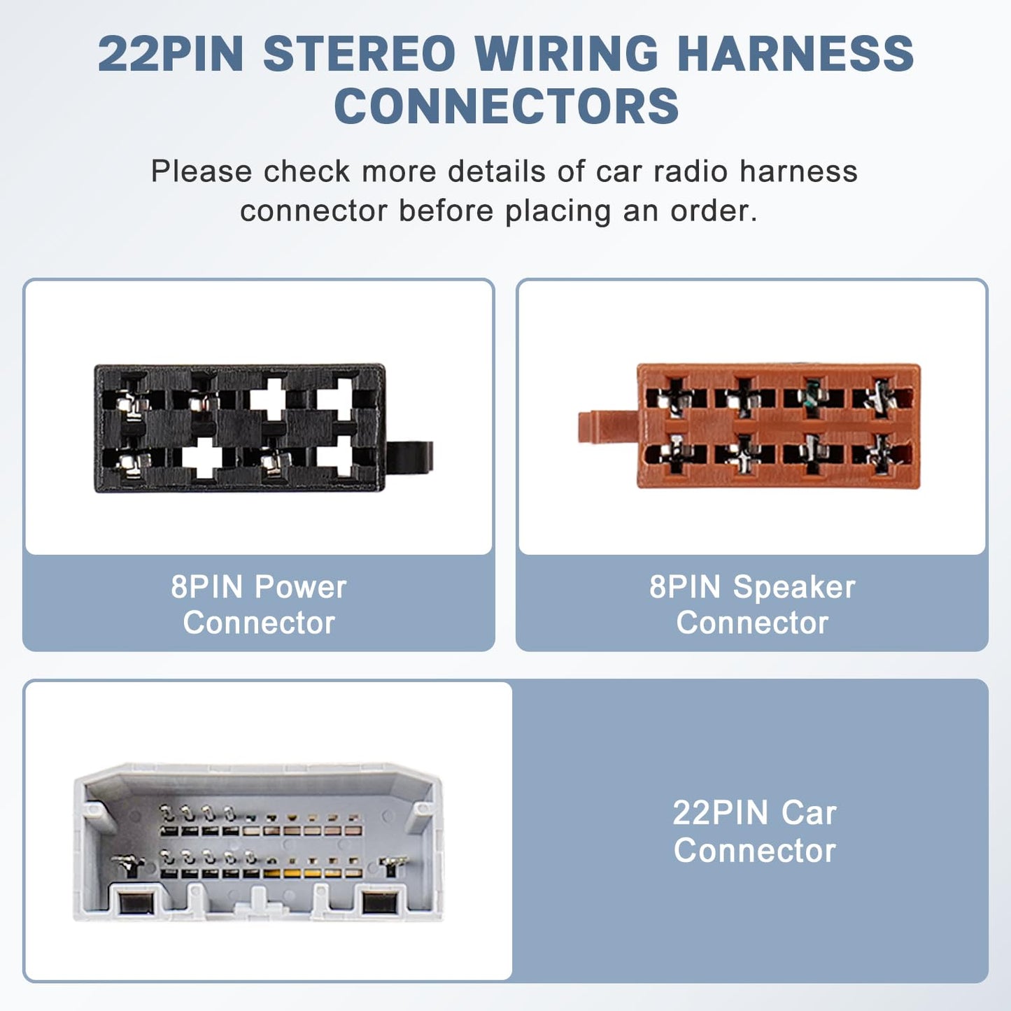 22Pin Car Stereo Wiring Harness Adapter Compatible with Jeep Grand Cherokee Wrangler Dodge Grand Caravan Ram Chrysler