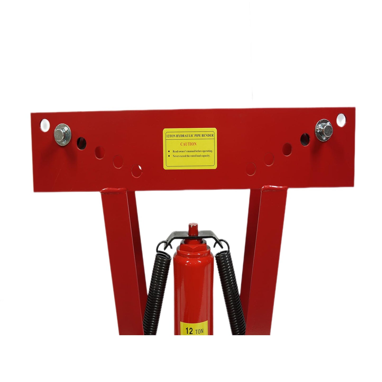 Garvee Tube and Pipe Bender, 12 T Hydraulic Pipe Bender Hand Pump Tube Tubing Exhaust Tube Bender Tool 6 Dies (1/2 in,3/4 in,1 in,1-1/4 in,1-1/2 in,2 in)