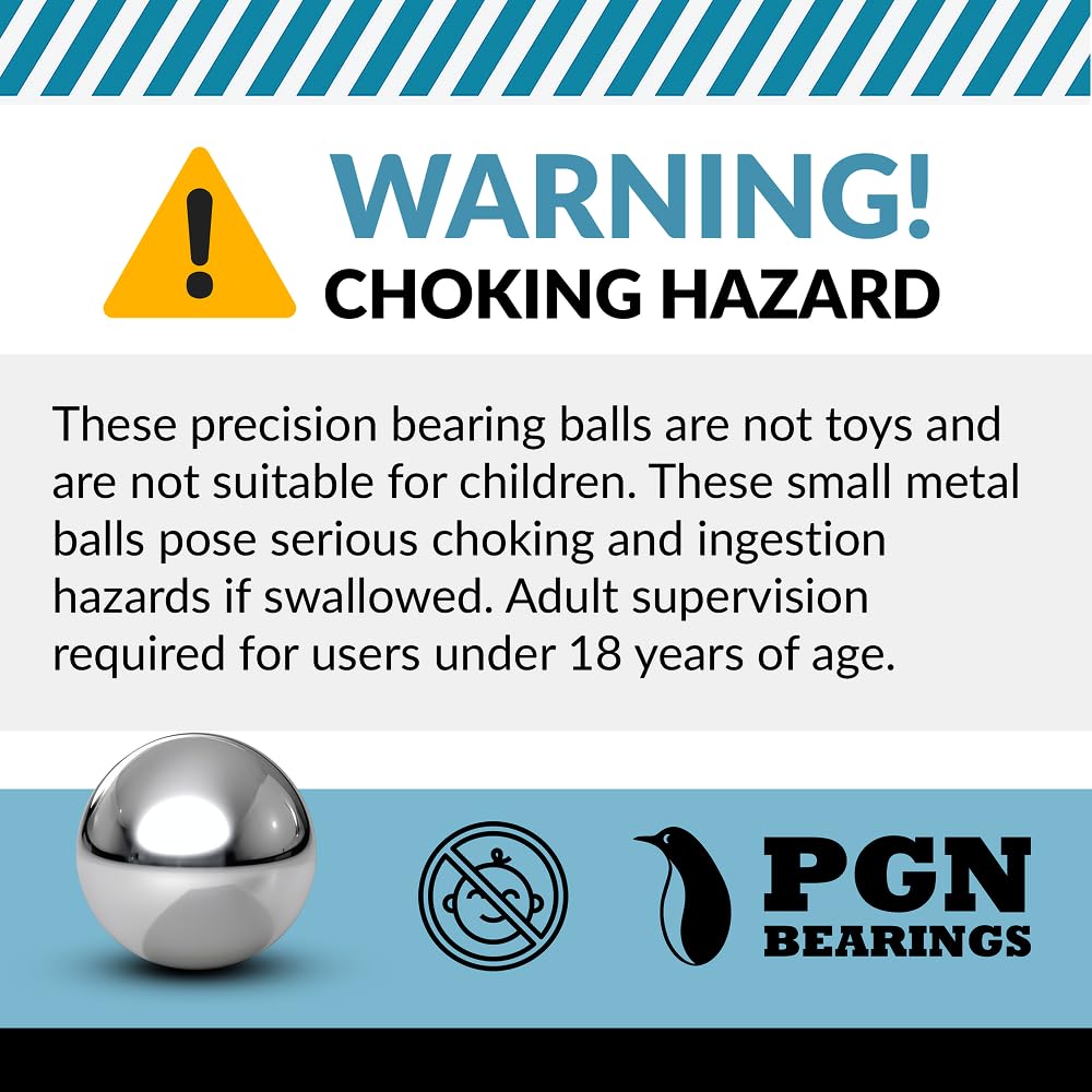 (100 Pieces) PGN - 3/4" Inch (0.75") Precision Steel Bearing Balls G100