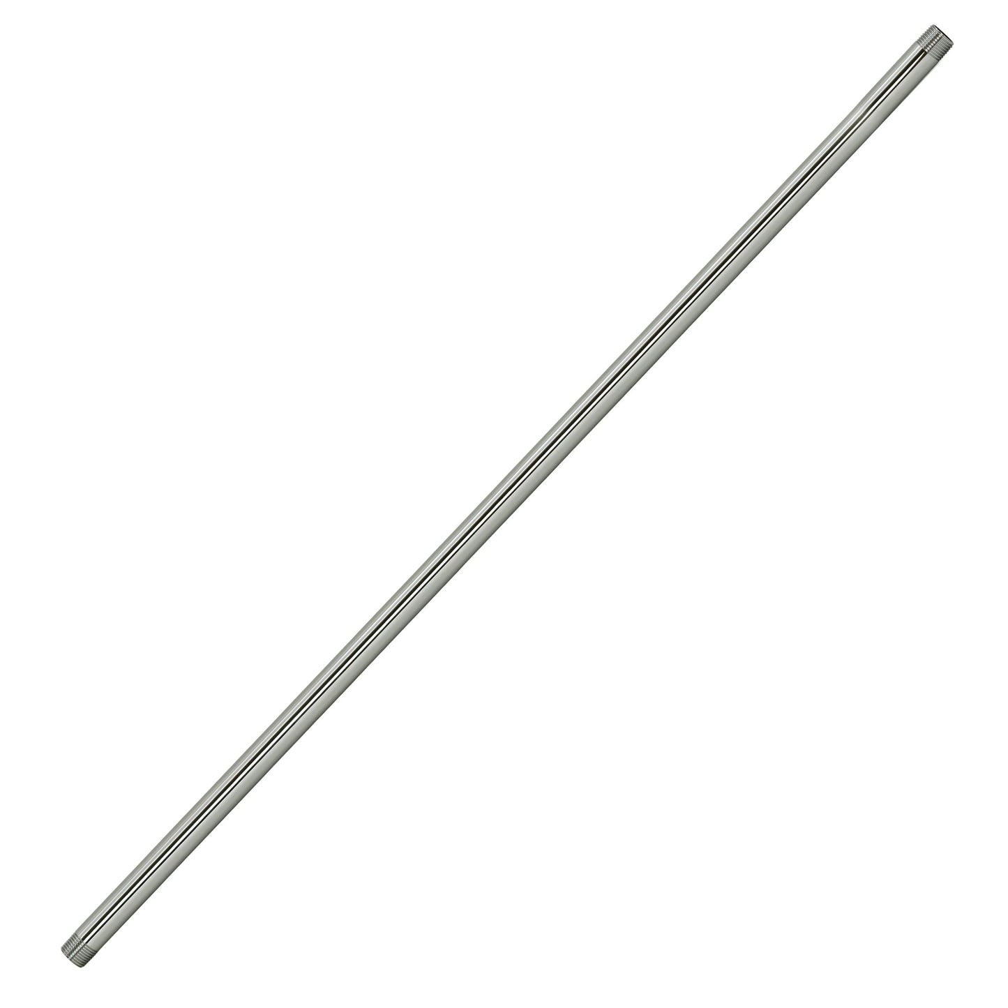 Westbrass D12136-25-05 ½” x 36" IPS Brass Pipe Nipple, Polished Nickel (25-Pack)