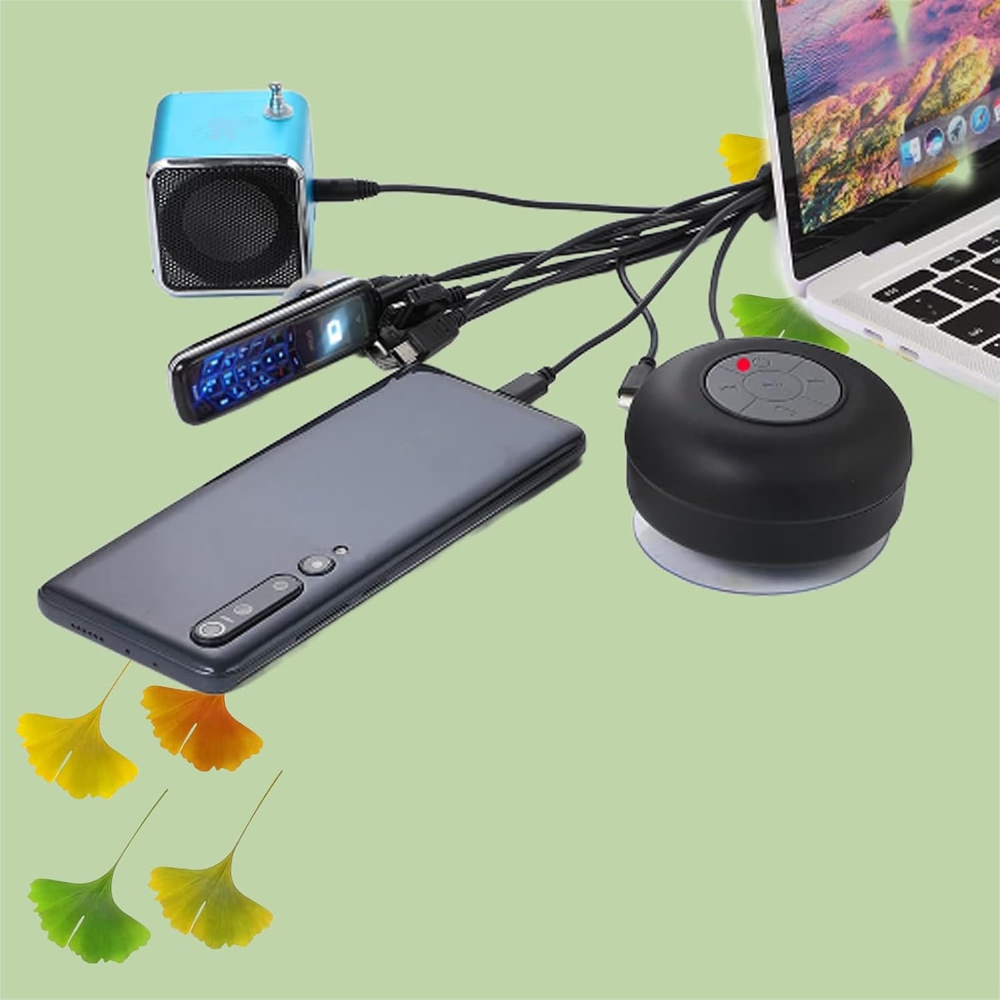 10 1 MP3 in Universal USB Cable, Multi Charging Cable Compatible with Multiple Cell Phones Bluetooth Earphone Speaker