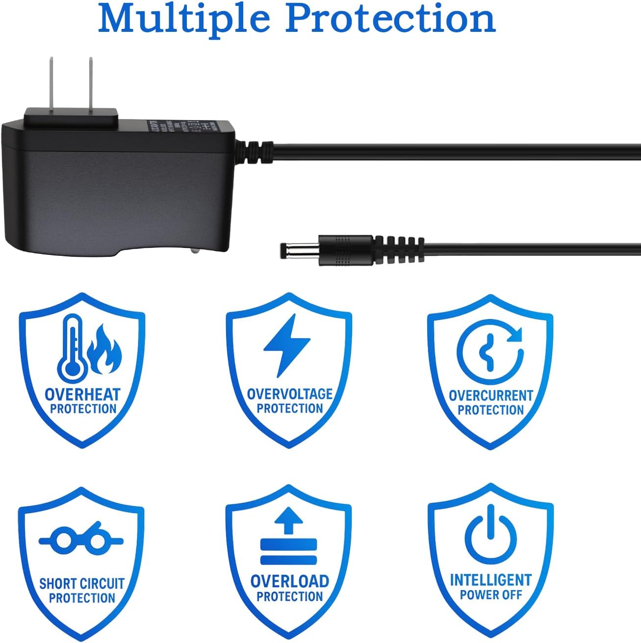 YiKaiEn 4.2V 2A 100-240V 5.5x2.5mm 3ft Lithium Battery Charger Power Supply AC to DC Adapter with Center Positive Plug