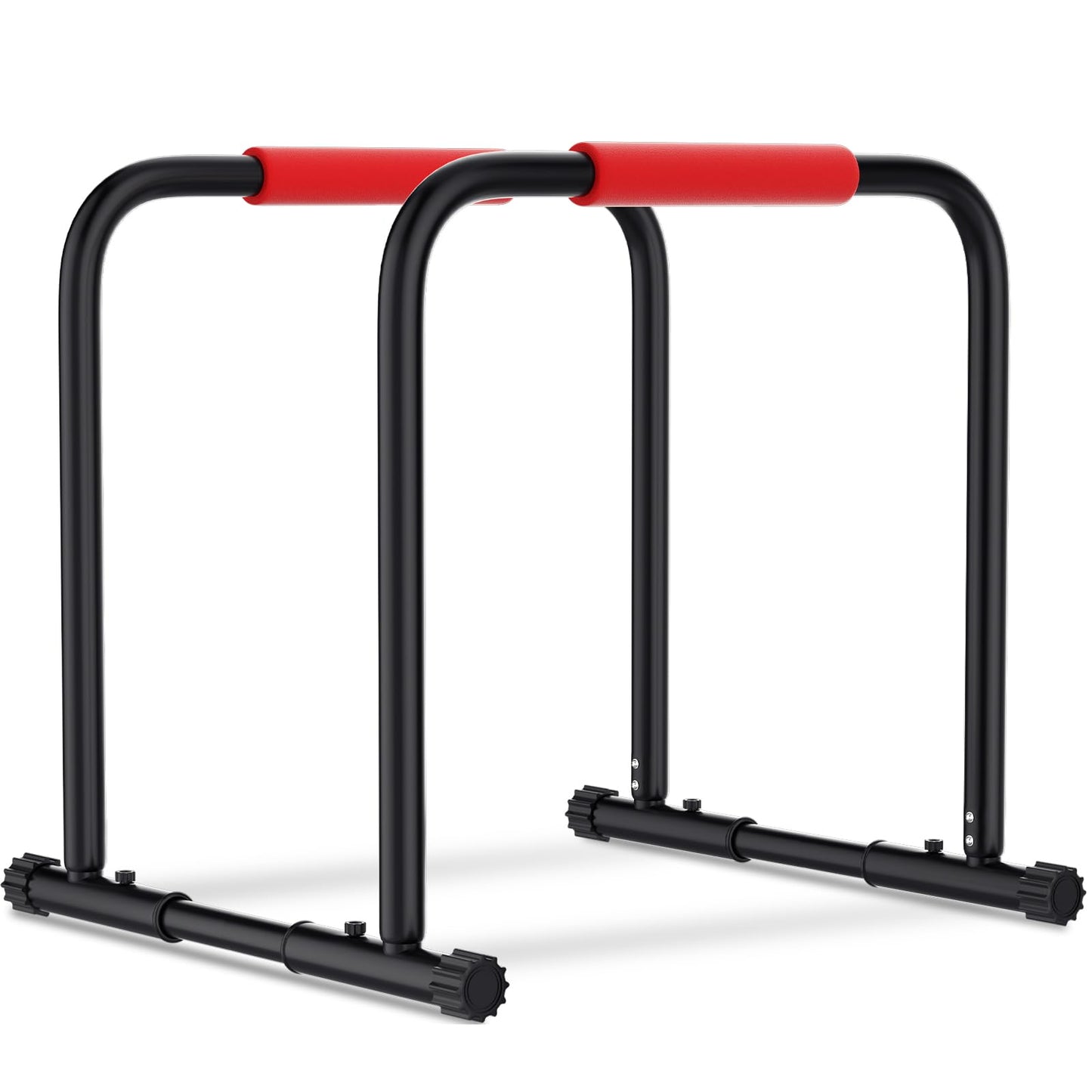 Streamnova Dip Bar Station, 1100LBS Heavy-Duty Adjustable Height & Width Parallel Bars with Dual Inner Connectors ltra-Stable Settings & Non-Slip Feet for Home Gyms, Upper Body & Core Training