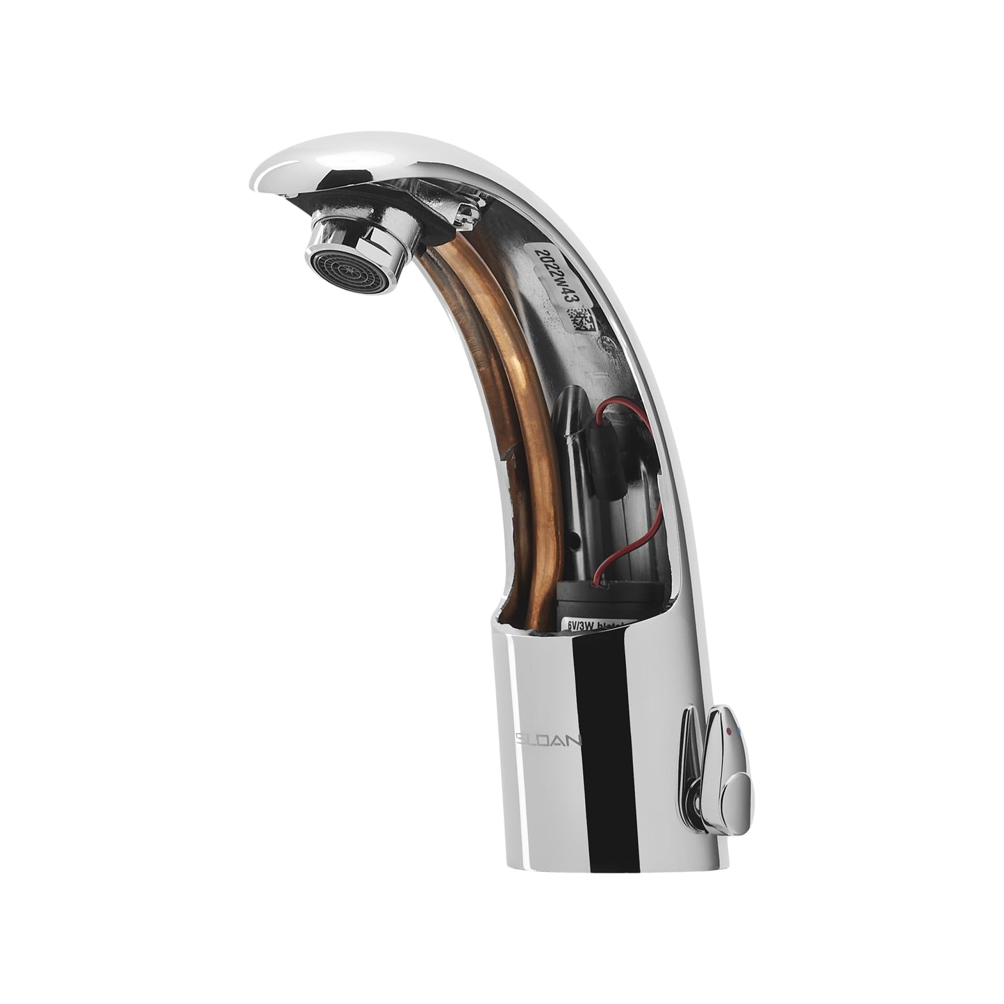 Sloan Optima EAF-100-ISM Sensor Activated Touch-Free Faucet, Commercial Grade with Mounting Hardware - 1.5 GPM Hardwired-Powered Deck-Mounted Mid Body, Polished Chrome Finish, 3335004
