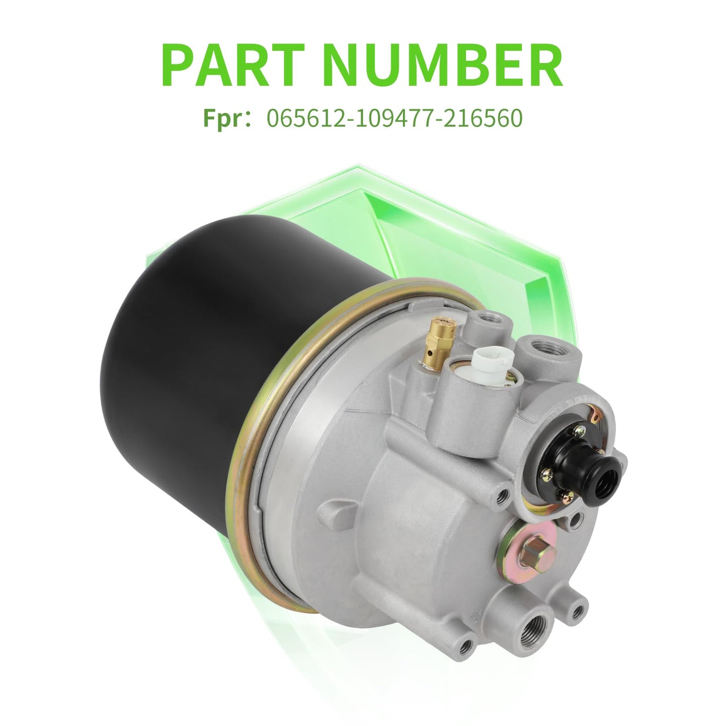 SCITOO 065612 Air Dryer 12 Volt Direct Replacement for AD-IP DC Heater fit for Volvo, Freightliner, Kenworth, Peterbilt, International, Western Star Trucks, Bus/RV/Other 109477 216560 170.065612