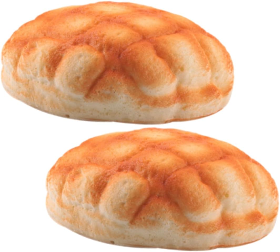 10pcs Yardwe Lifelike Pu Pineapple Bread for Bakery Display Kitchen Decor Photography Props Soft and Safe Artificial