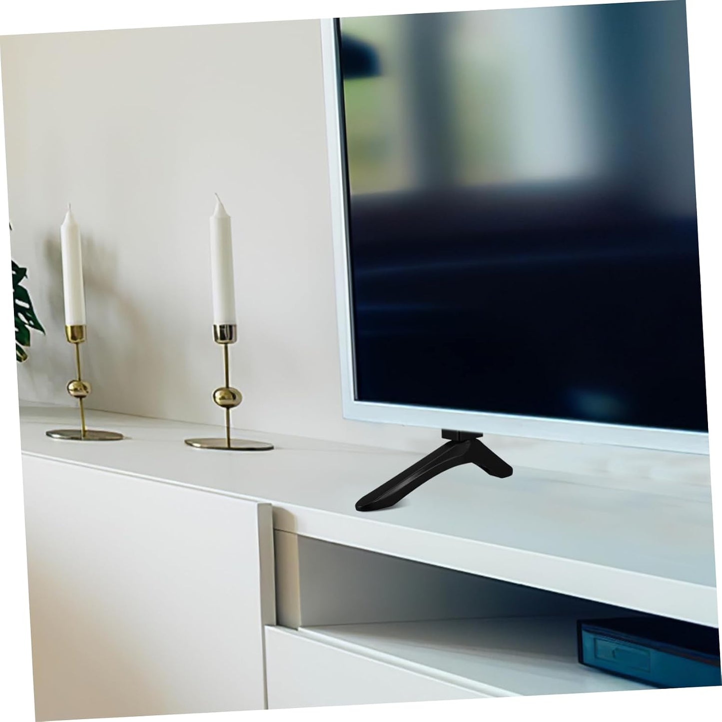 Garneck 1pair Setup Adjustable Tv Stand Mount Legs Versatile Tabletop Pedestal Bracket for Home Office Use Sturdy