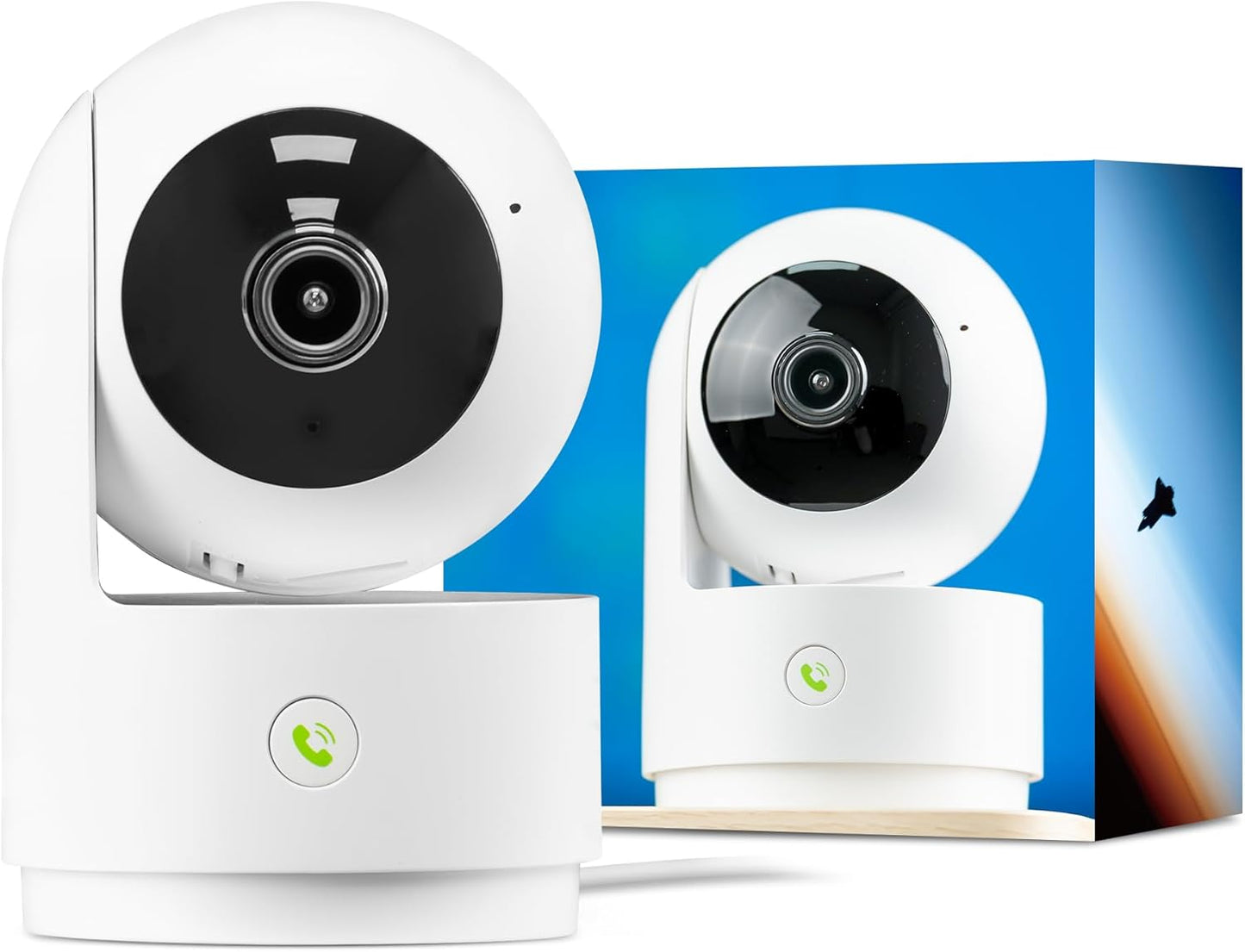 SOVMIKU 2K 5GHz 24/7 360 2-Way Setup, Alarm,180 Vicohome Indoor Security Camera, Wi-Fi, Plug-in, Recording, AI