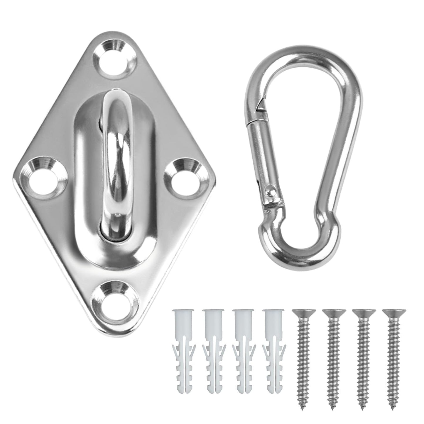 Resistance Band Wall Mount, Exercise Anchors Hooks for Wall, Space Saving Workout Resistance Bands for Beginners, Athletes, Fitness Enthusiasts, Home Gym, Suspension Trainer, Stretching