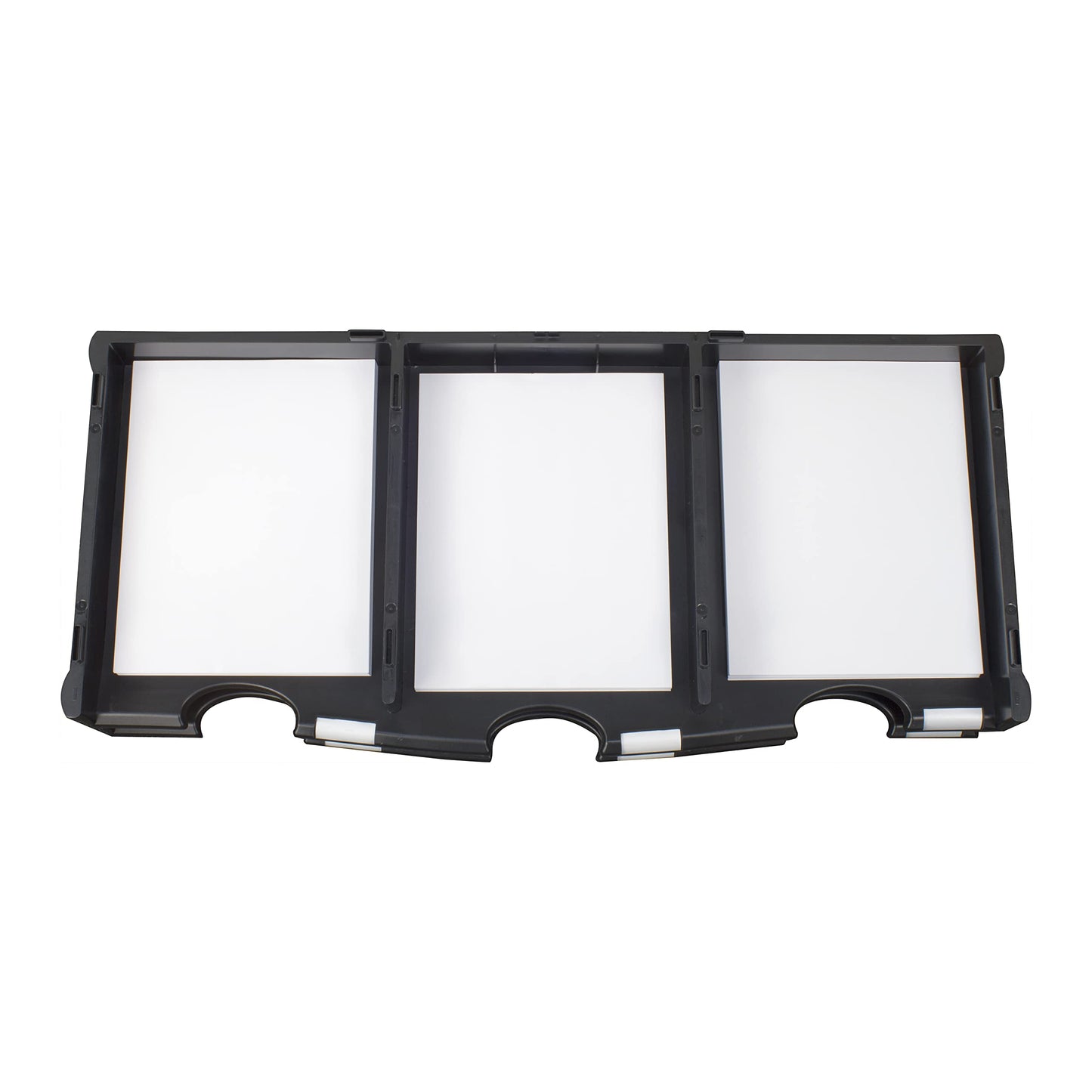 Storex Modular 30-Compartment Literature Organizer, Black