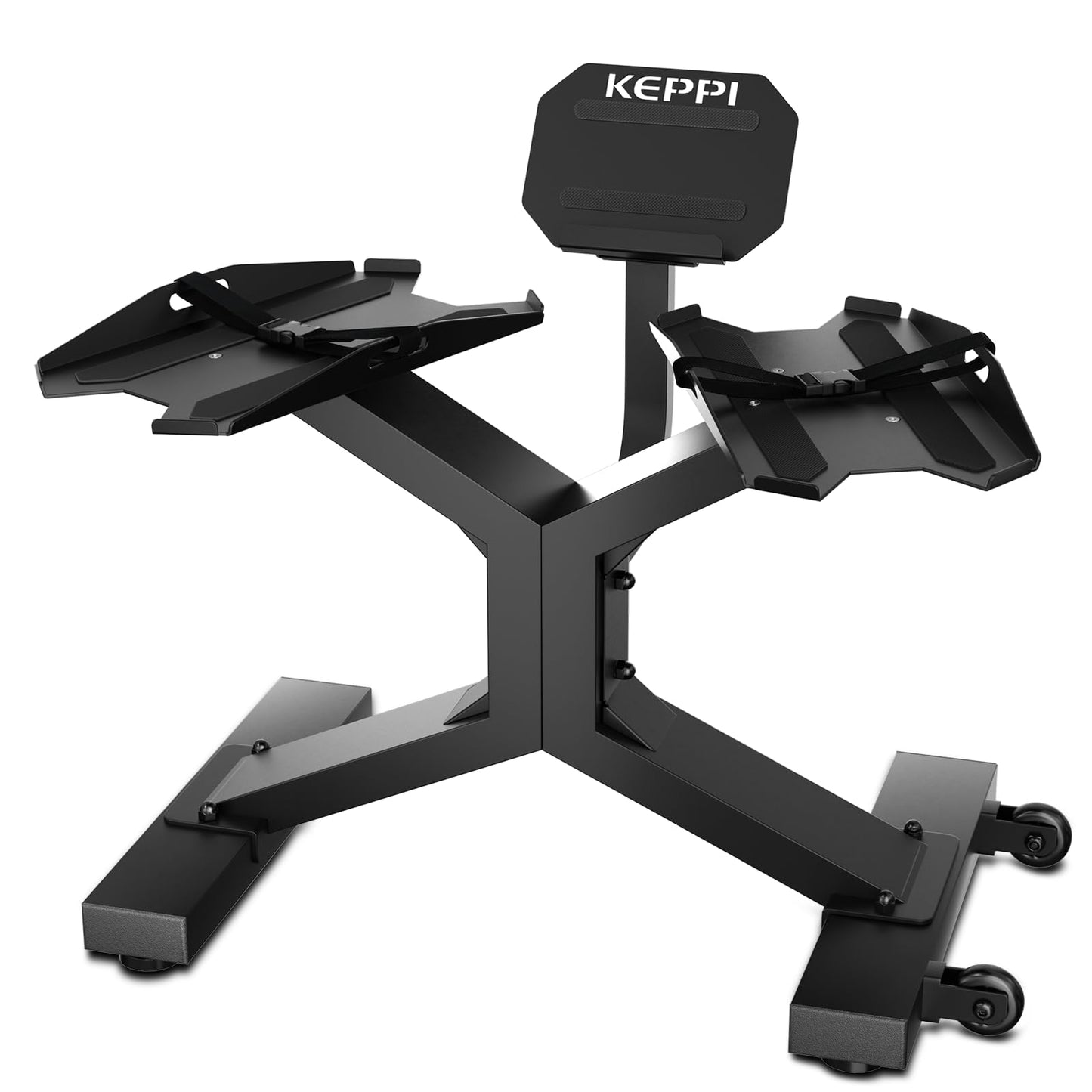 Adjustable Dumbbell Rack with Tablet Stand, 330LB Capacity Weight Rack Stand for Home Gym, Fitness Dumbbell Holder, Strength Training Weight Rack Stand with Non-Slip Silicone Tray, Straps, Wheels