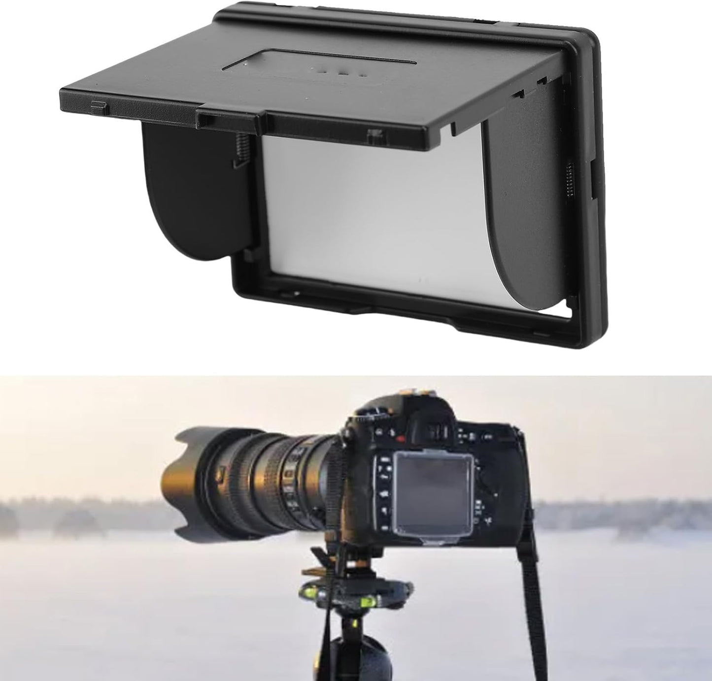 XUMIUZIY 3 Inch A7 A7S A7M2 A7R2 A7M3 A9 Camera Viewfinder Sunshade, ABS Folding LCD Screen Hood Fit