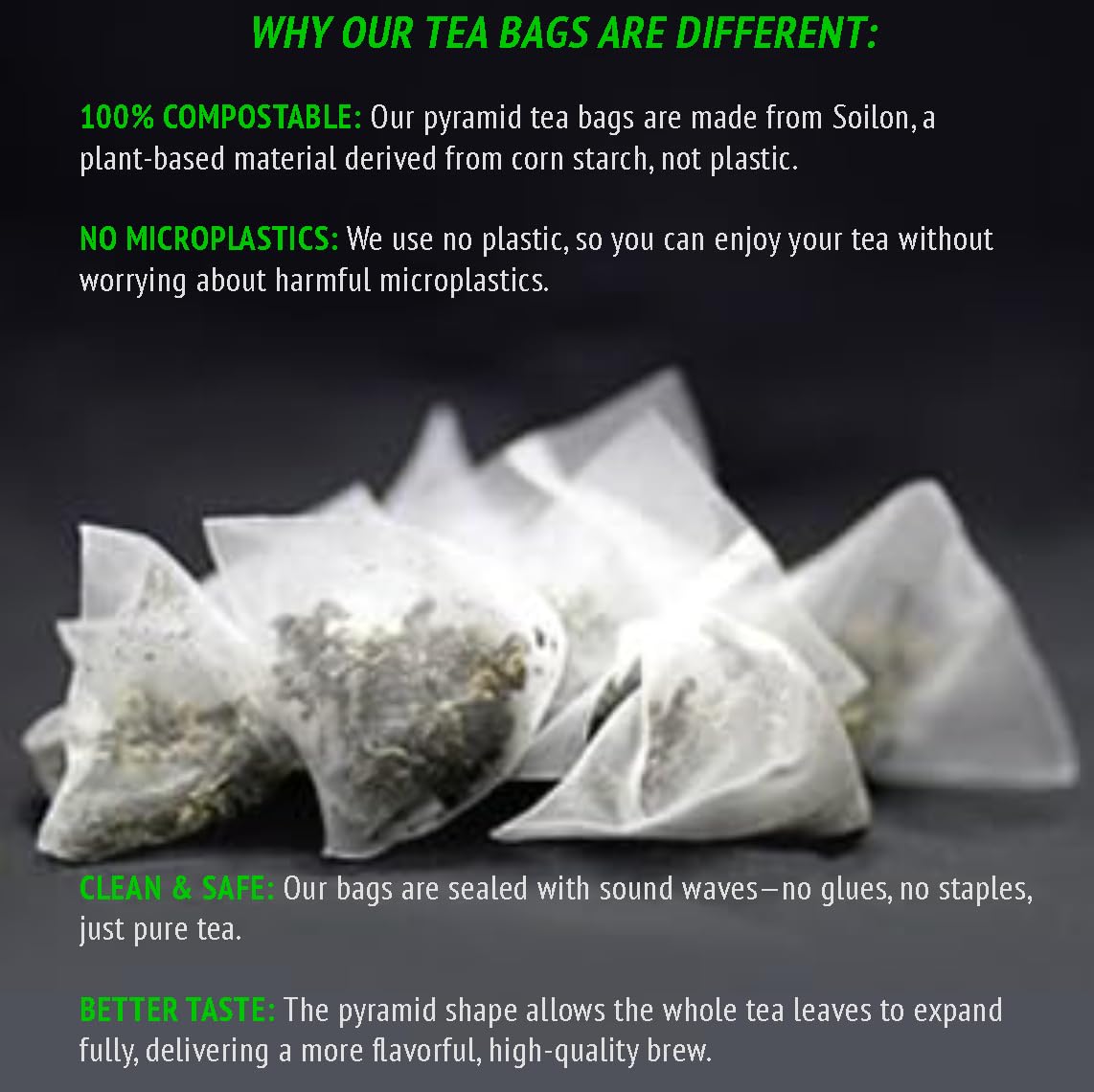 Himalayan Buckwheat Tea - 30 Corn Silk Pyramid Teabags 6 grams each | Roasted Tartary Soba Caffeine Free Tea | Premium Grade, All natural