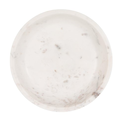 Bloomingville Marble Footed Pedestal Bowl, White