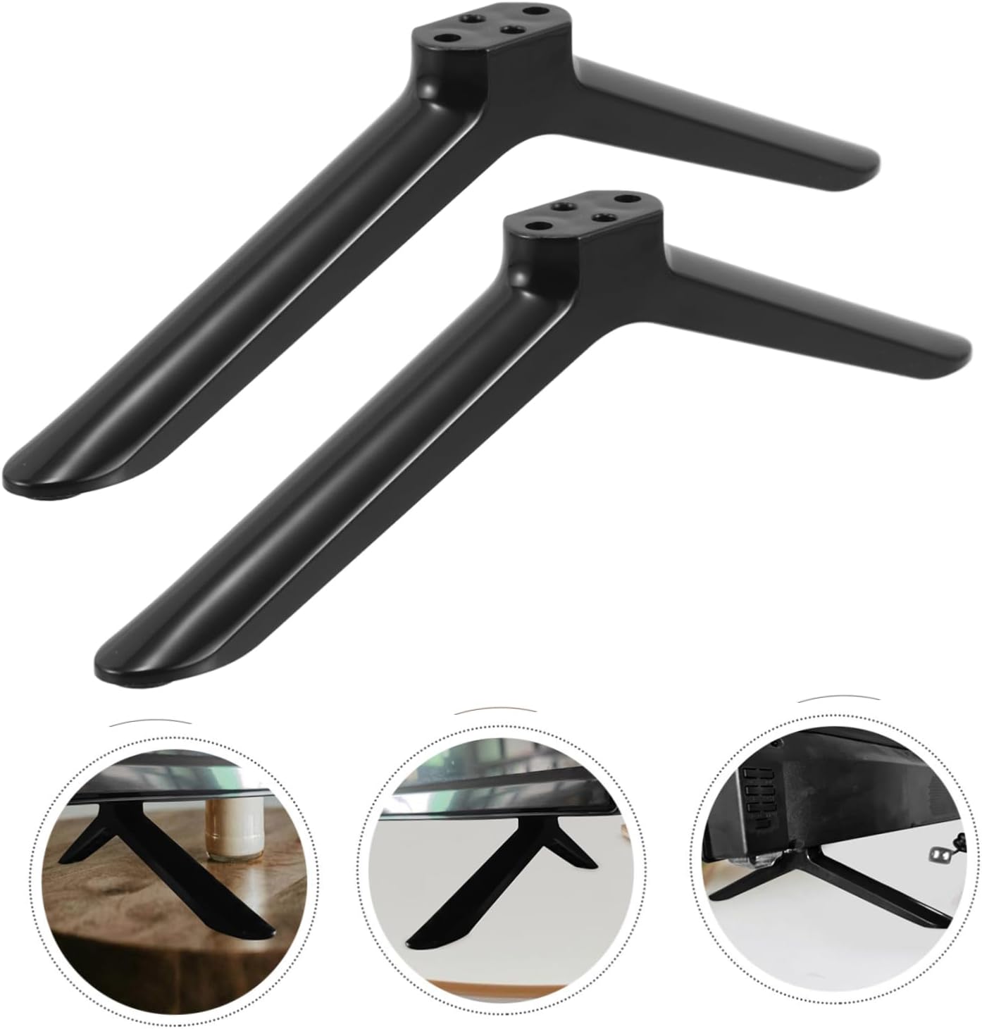 CONGARTENO 40 Inch Tv Stand Legs Replacement Universal Base for Flat Screen Tvs Stable Support with Screws for Living