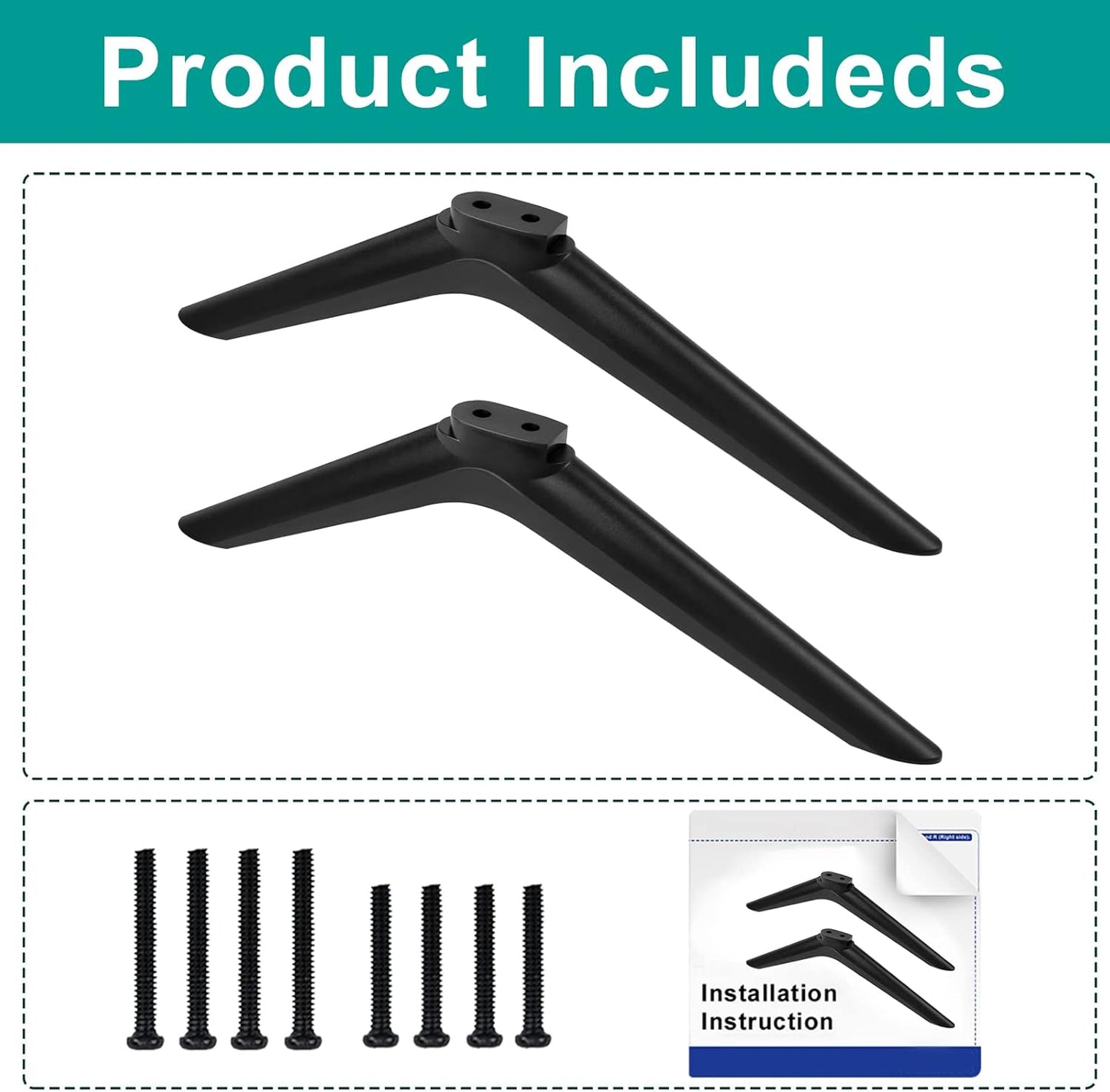 Dinghosen 32H4F 32H4030F1 40H4030F 43H4030F, TV Stand for Hisense TV Legs, Stand for Hisense Smart TV, for Replacement