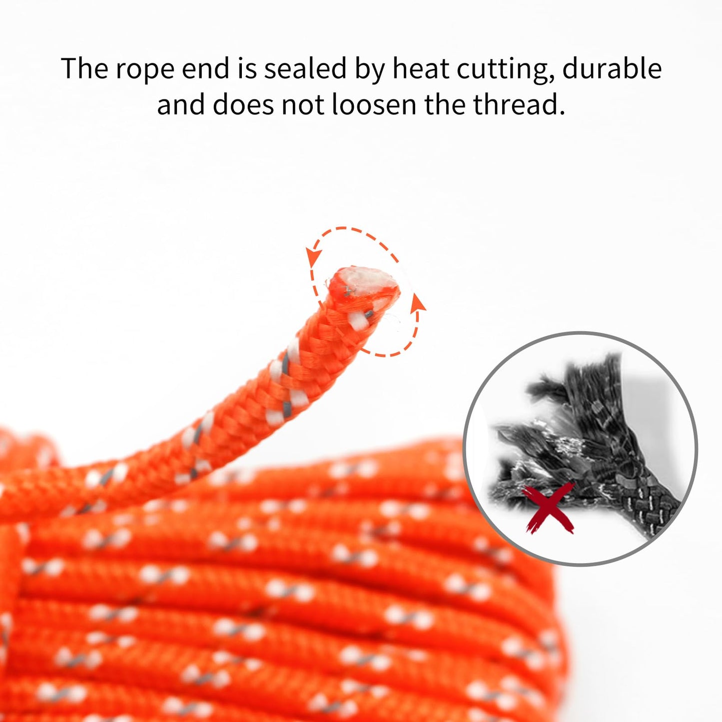NewDoar 6mm Marine Floating Rope High-Strength Braided Reflective Anchor Mooring Rope with Hook 10M 20M 30M 50M Dock Lines for Boating,Camping,Anchoring, Fishing,Mooring,Tent Canopy-Orange/10M