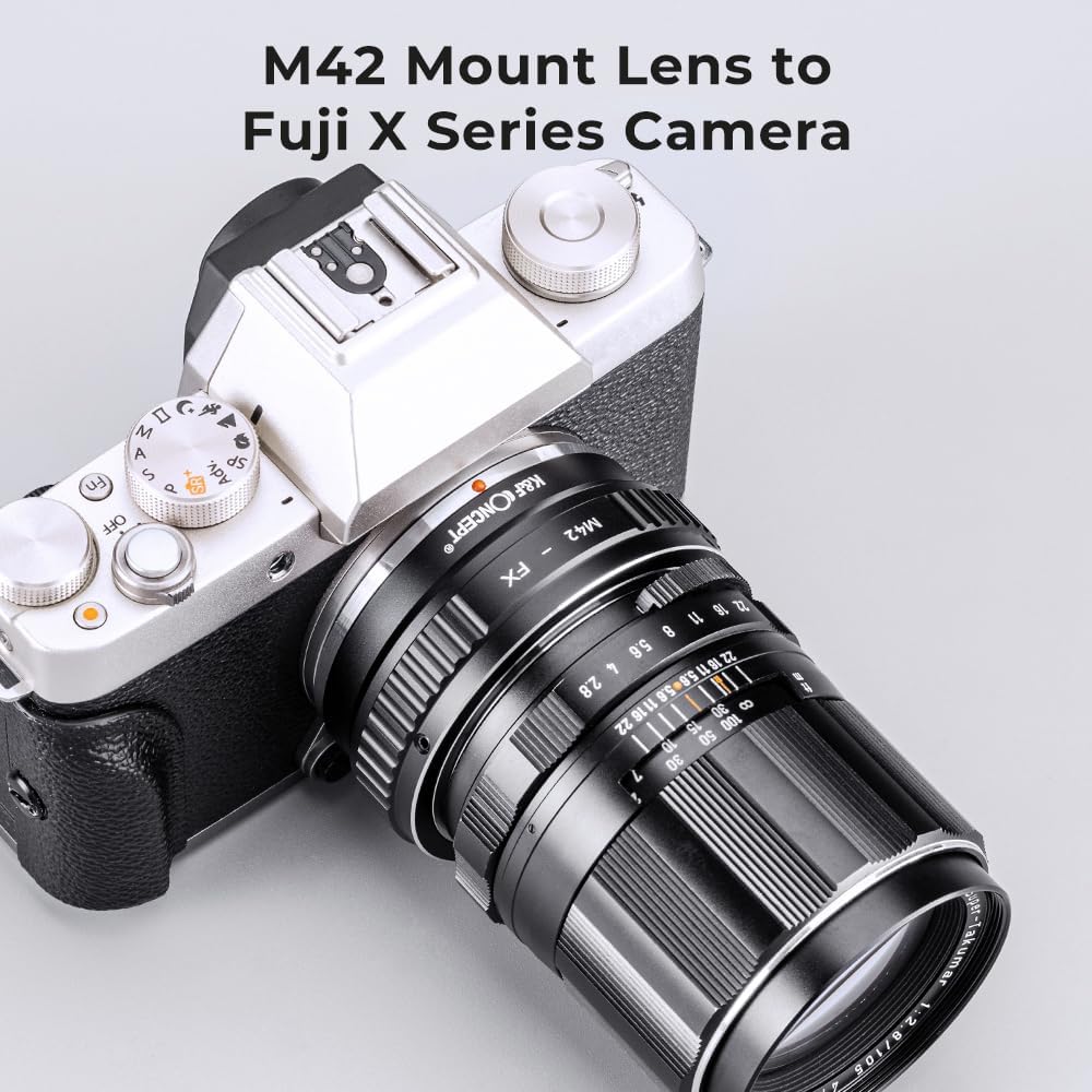 K&F CONCEPT M42 42mm XPro1 X-Pro1 Lens Mount Adapter Ring Screw to Fuji Fujifilm FX Camera