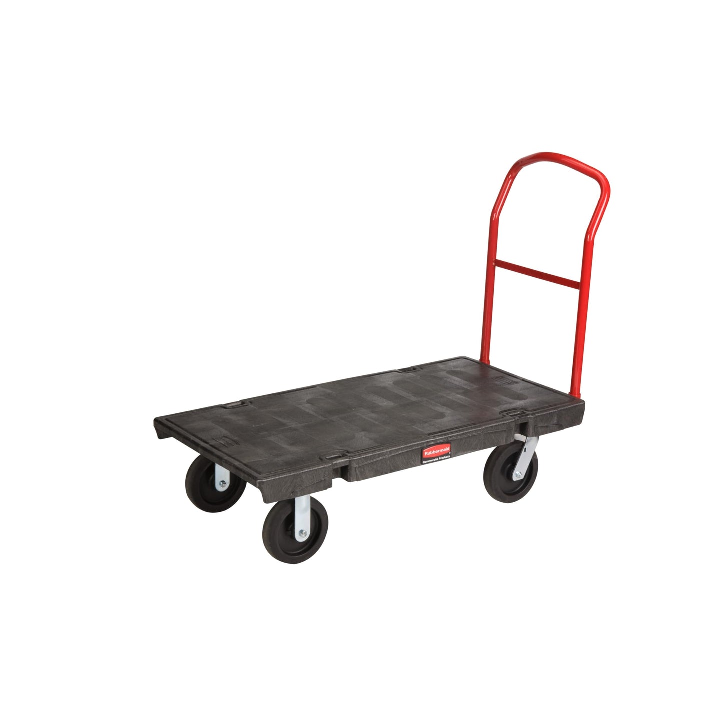 Rubbermaid Commercial Products Heavy-Duty Platform Truck, 2,000 Pound Capacity, 24" x 48" Platform, 8" TPR Casters, Black, for Warehouse/Garage/Cleaning/Manufacturing