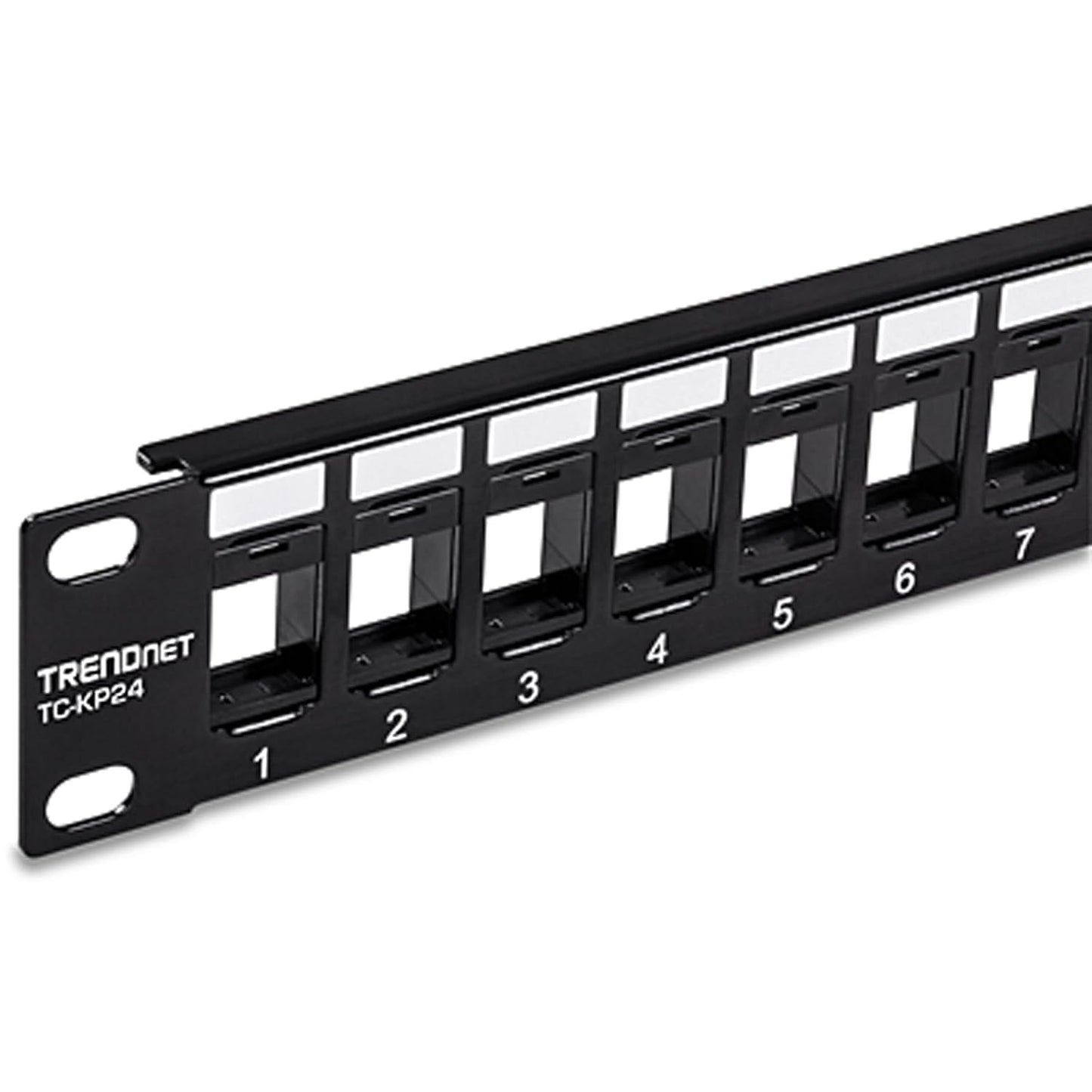 24-Port 1U 1U 19" Recommended TC-K25C6 TC-K50C6 Cat6 TC-KP24 TRENDnet Blank Keystone Patch Panel, Metal Rackmount