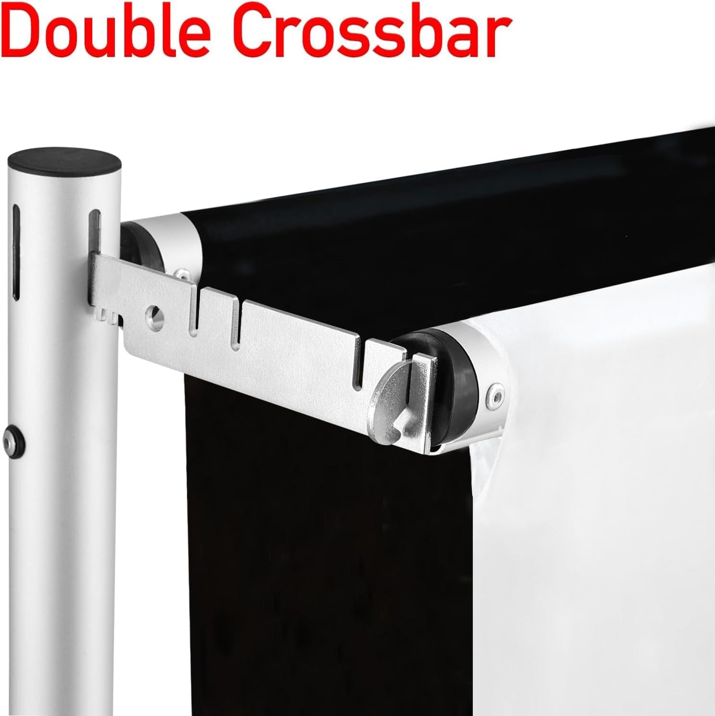Hecis Heavy Duty Backdrop Stand, 10x20Ft Double Crossbar Pipe and Drape Stand Kit, Adjustable Banner Stand, Back Drop Stand for Party Event, Trade Shows & Wedding Decor