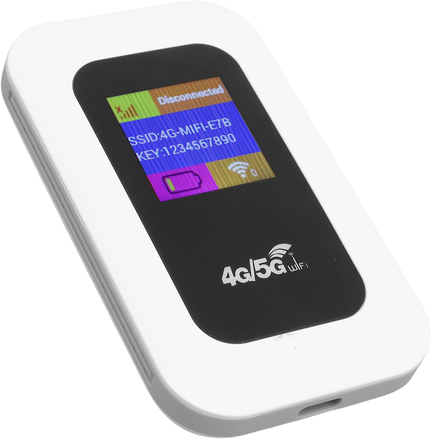 Tomantery 4G 5G 2100 Portable WiFi Mobile Hotspot, Pocket Device with Mah Battery for Outdoor Use, Multi-Device