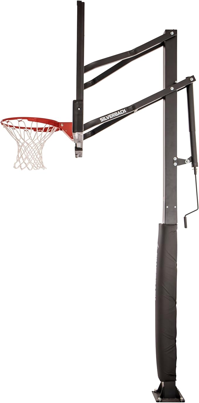 Silverback In-Ground Basketball Hoops, Adjustable Height Tempered Glass Backboard and Pro-Style Flex Rim. - Multiple Styles Available